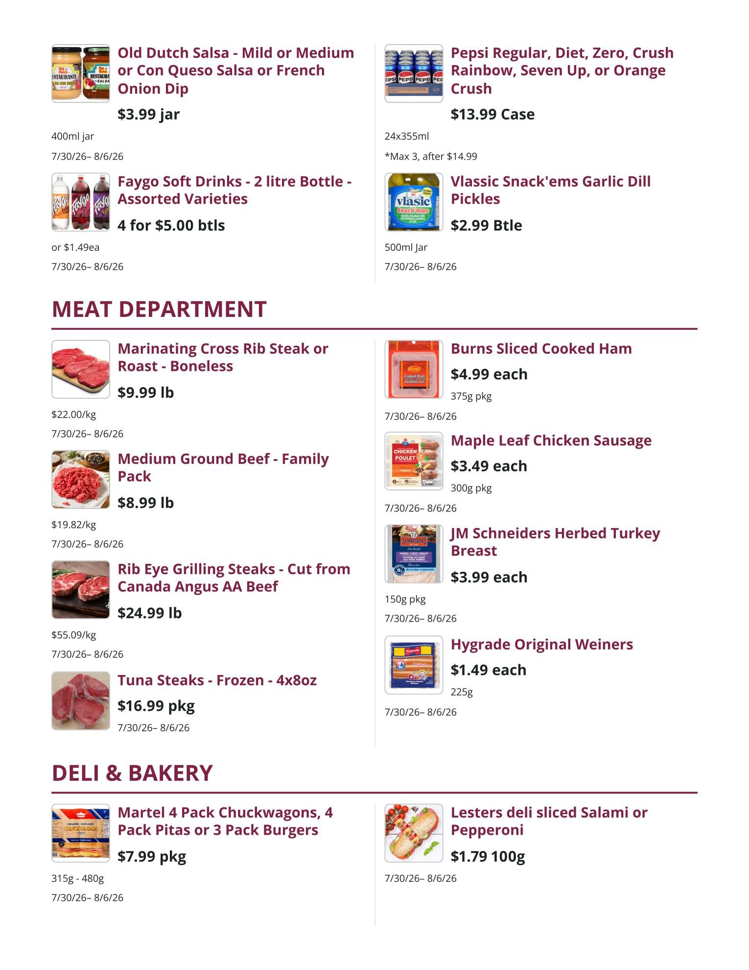 Mike Dean Local Grocer Flyer July 30 to August 5