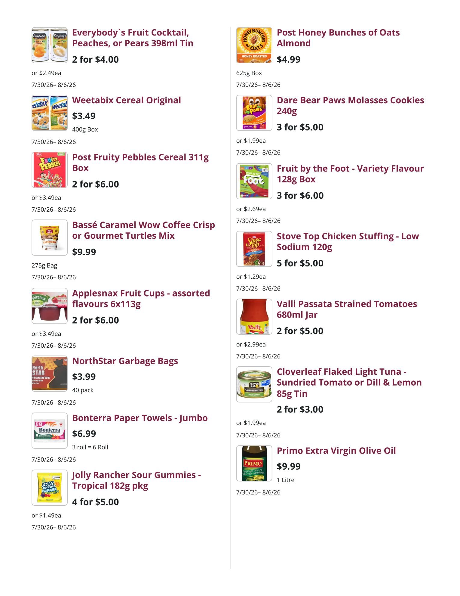 Mike Dean Local Grocer Flyer July 30 to August 5