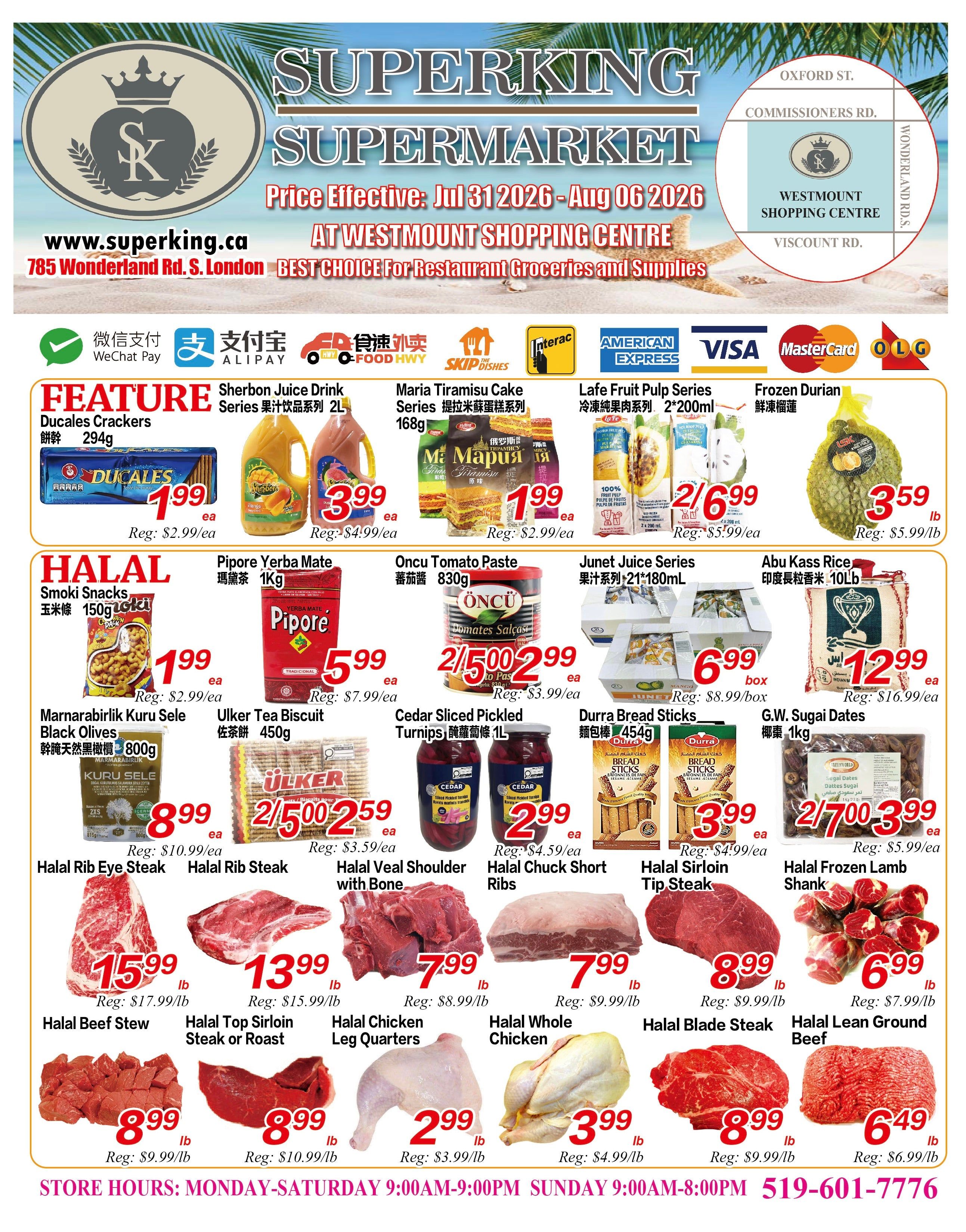 Superking Supermarket (London) Flyer July 31 to August 6