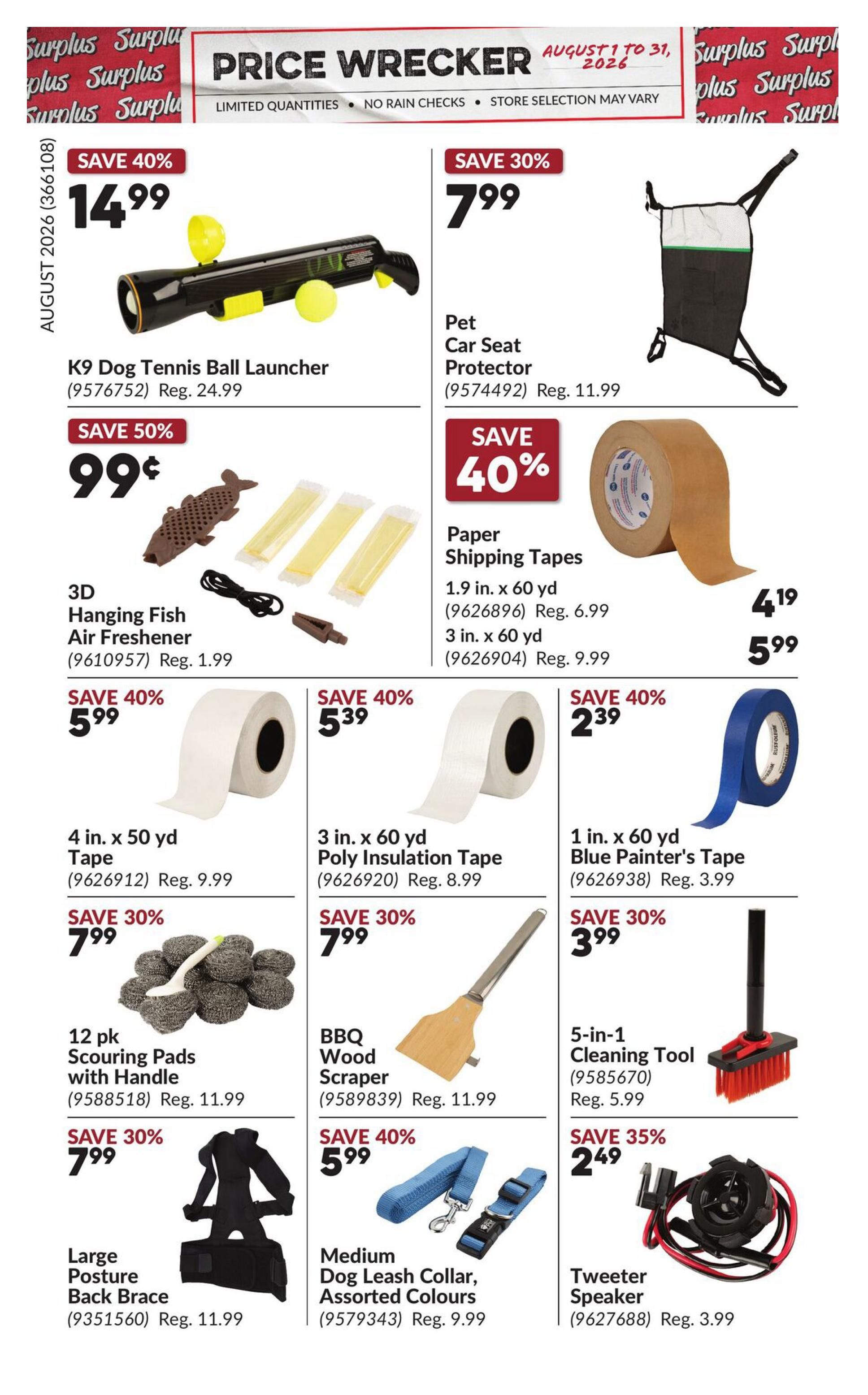 Princess Auto Price Wrecker Flyer August 1 to 31