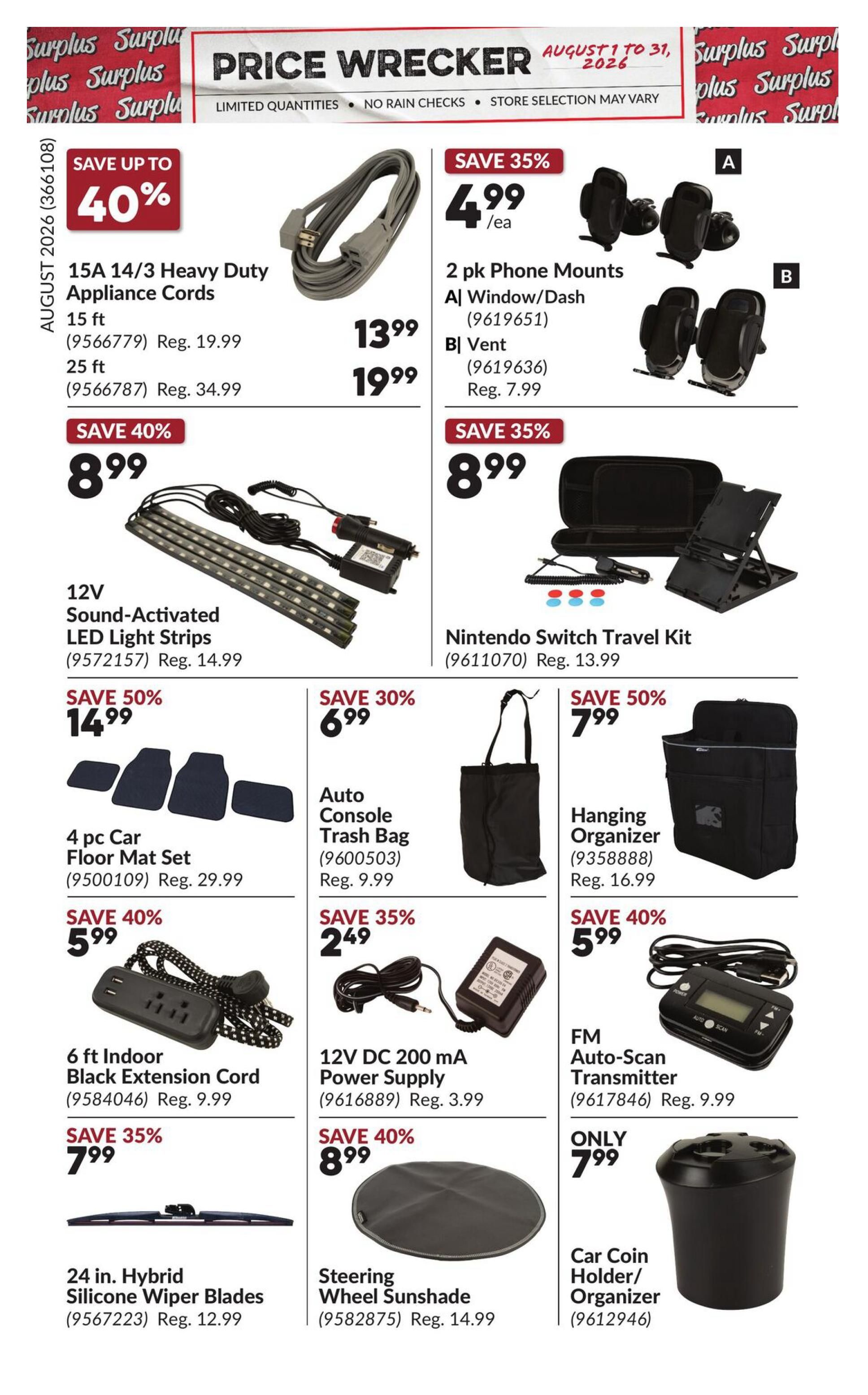 Princess Auto Price Wrecker Flyer August 1 to 31