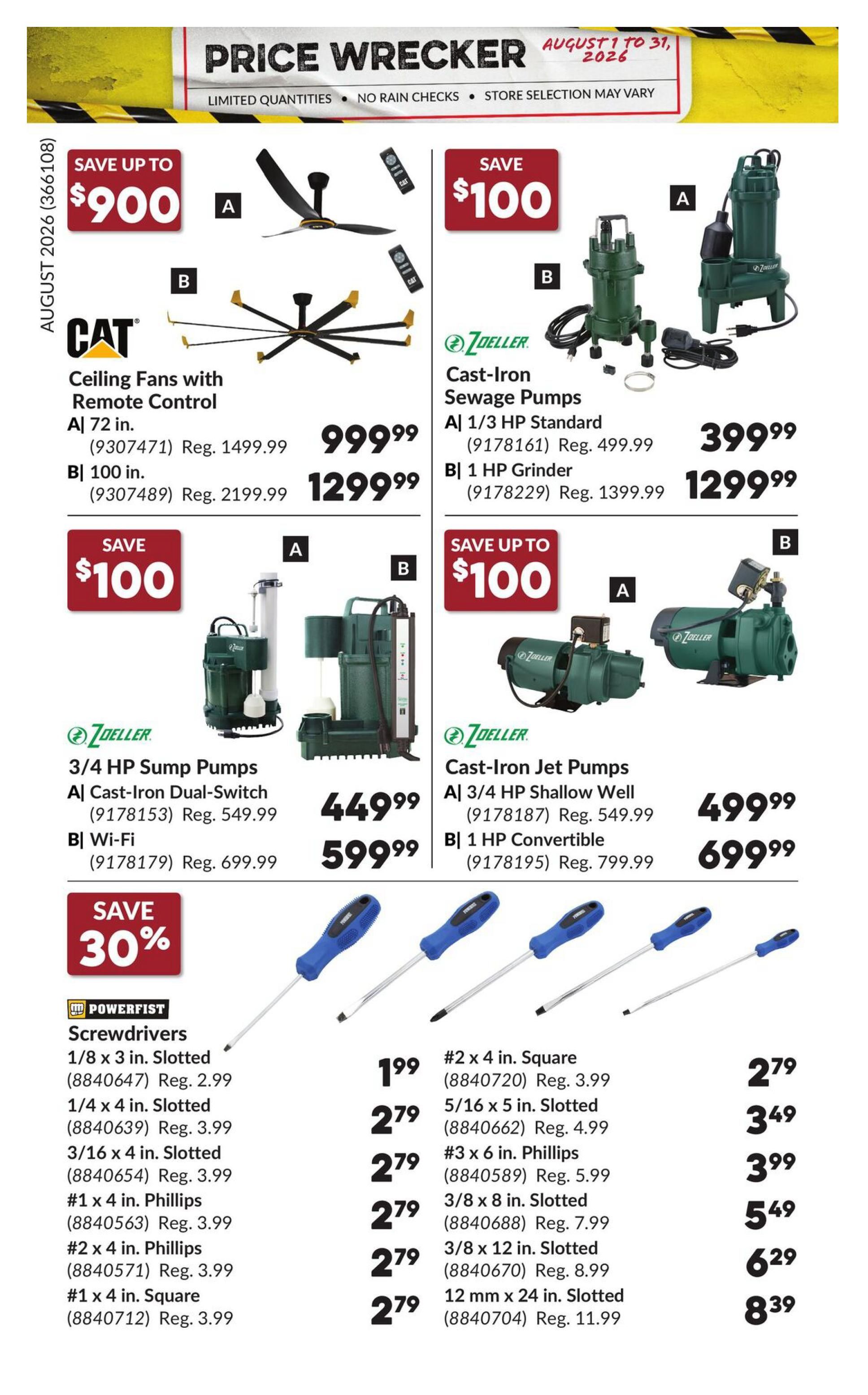 Princess Auto Price Wrecker Flyer August 1 to 31