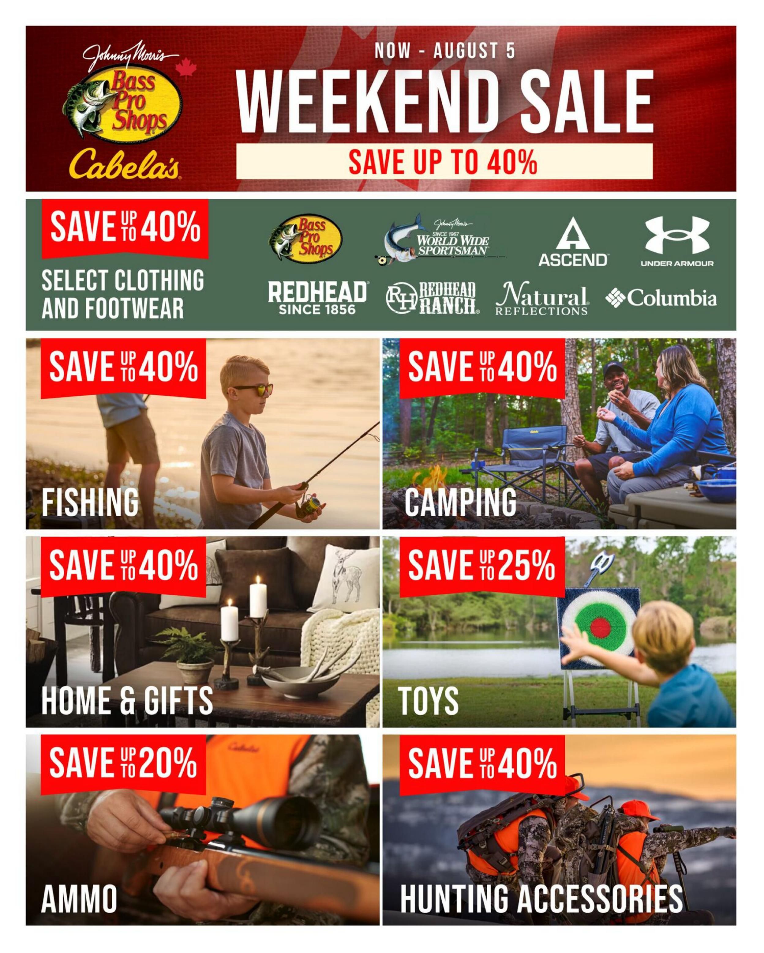 Bass Pro Shops Flyer July 30 to August 5
