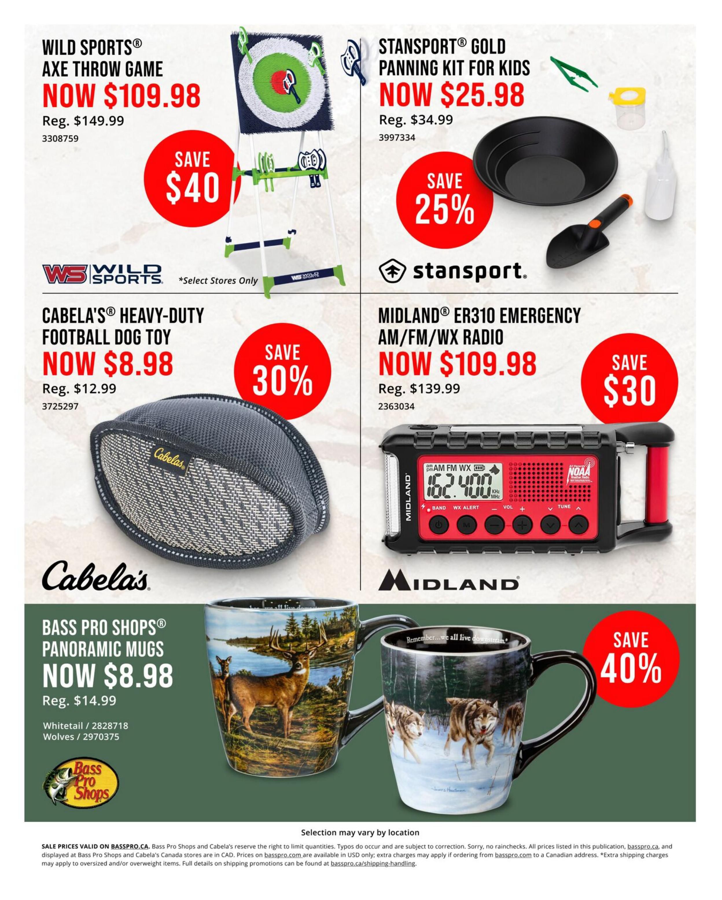 Bass Pro Shops Flyer July 30 to August 5
