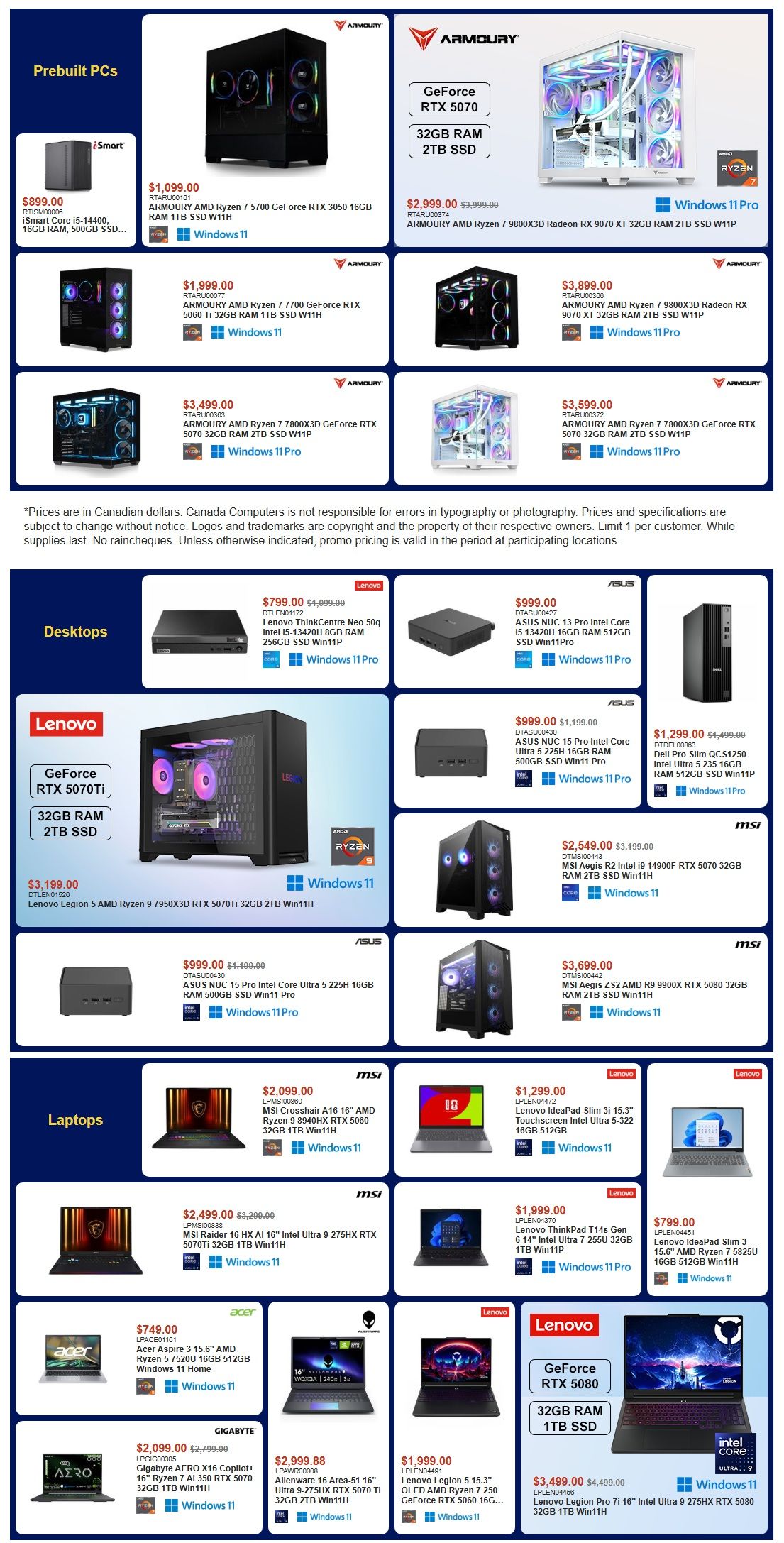 Canada Computers Flyer July 31 to August 6
