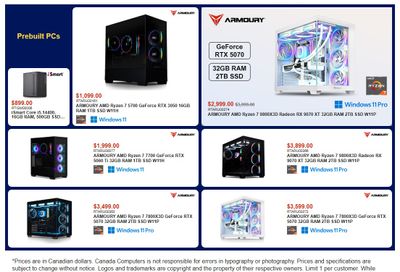 Canada Computers Flyer July 31 to August 6