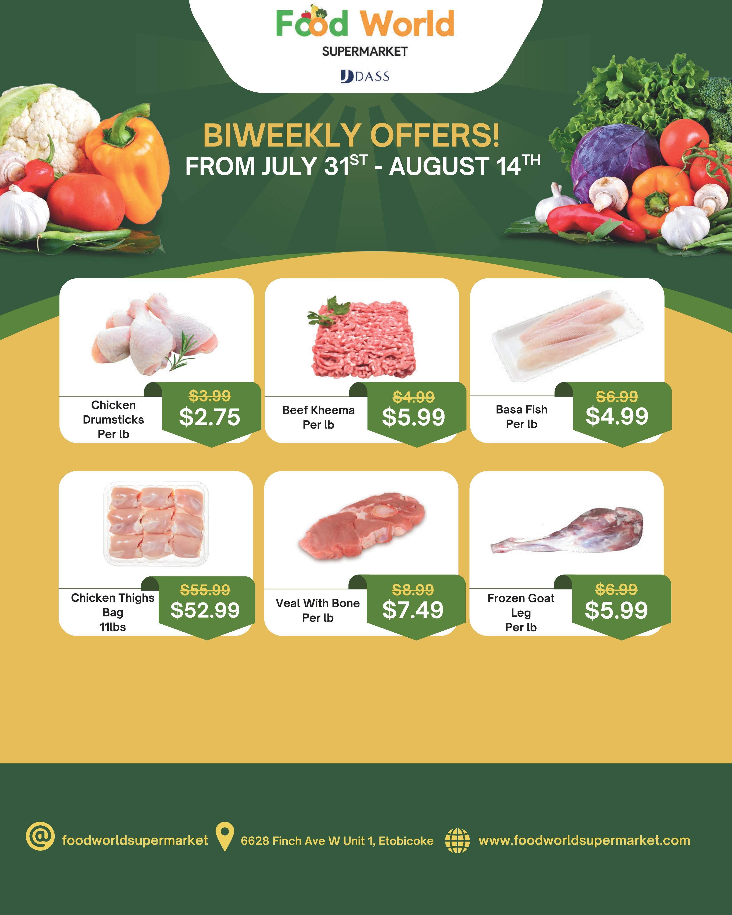 Food World Supermarket Flyer July 31 to August 14