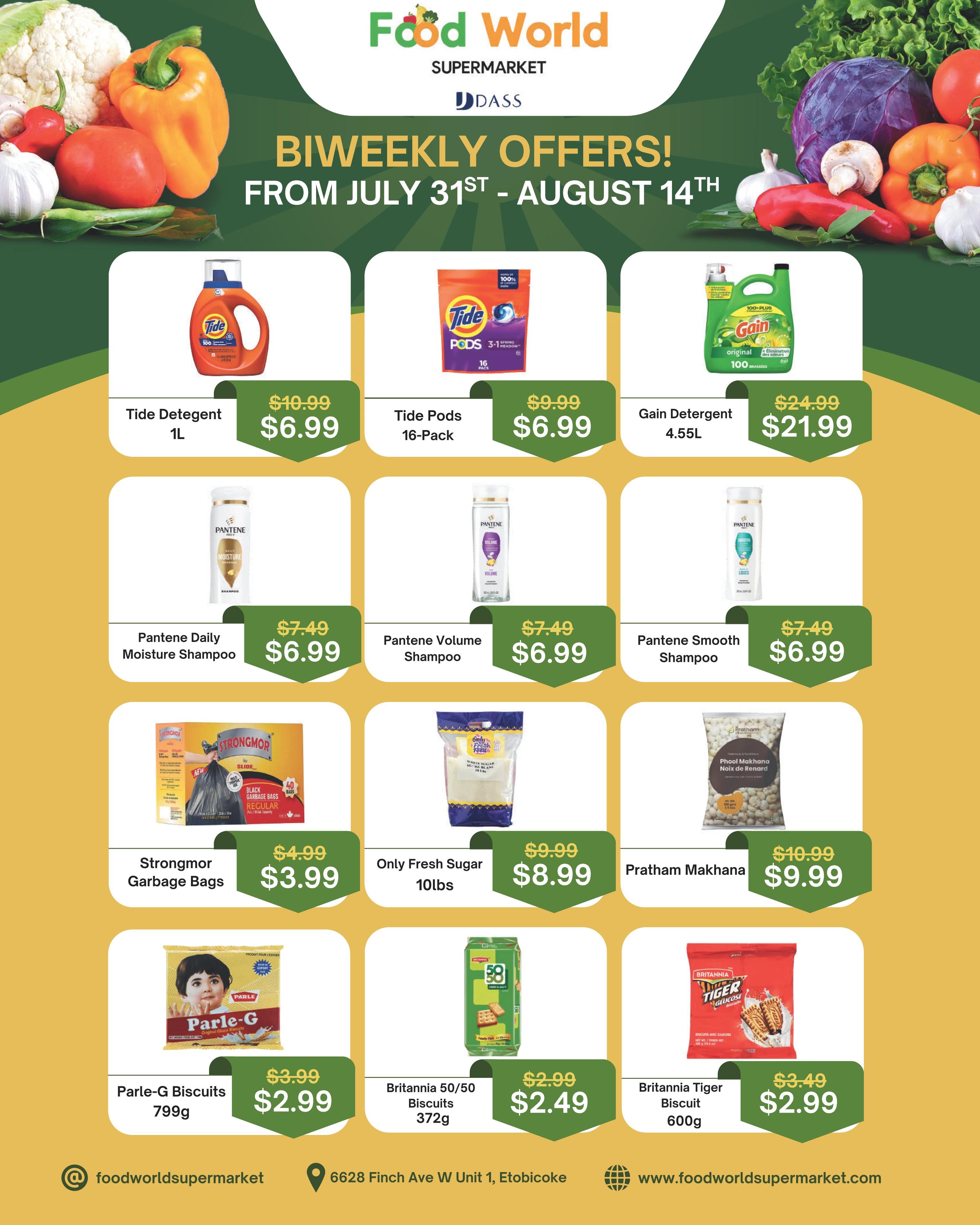 Food World Supermarket Flyer July 31 to August 14