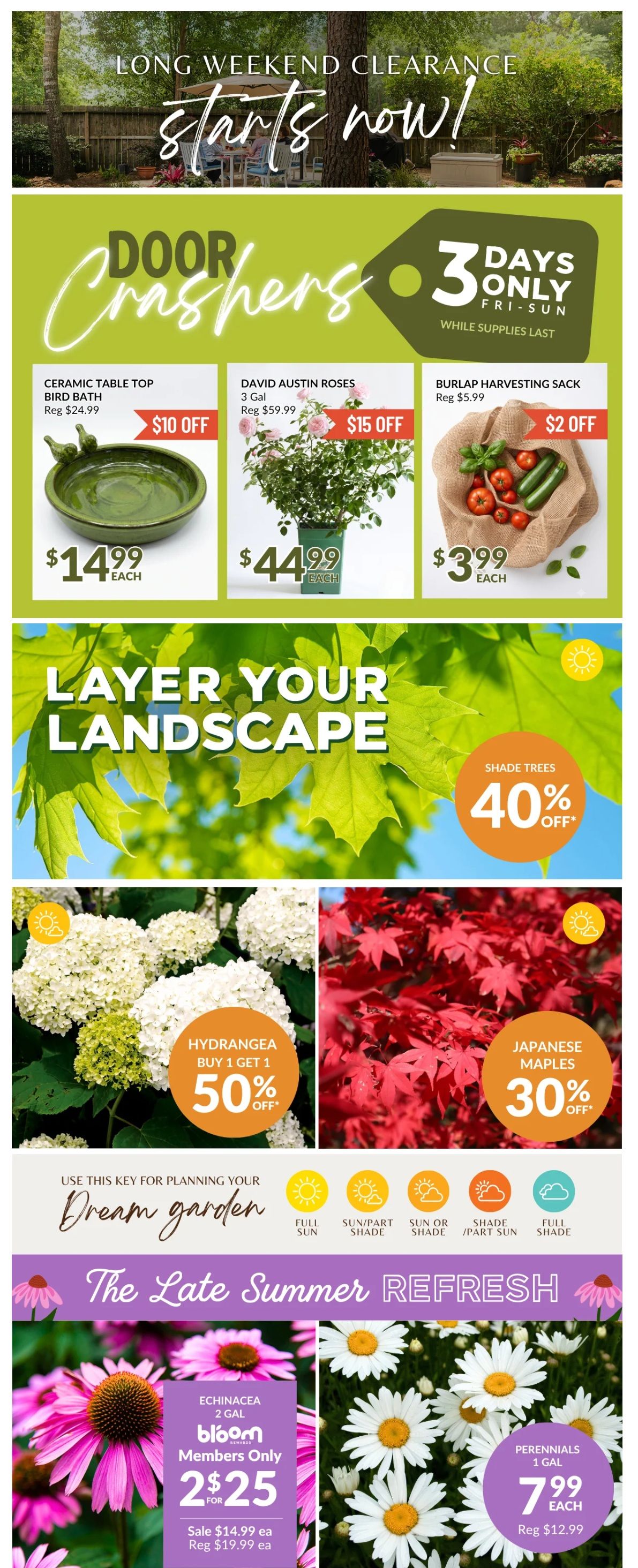Lakeside Garden Gallery Flyer July 31 to August 6