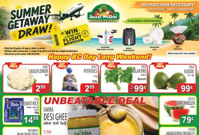 Sabzi Mandi Supermarket (Lower Mainland) Flyer July 31 to August 5