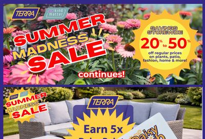 Terra Greenhouses Flyer July 31 to August 6