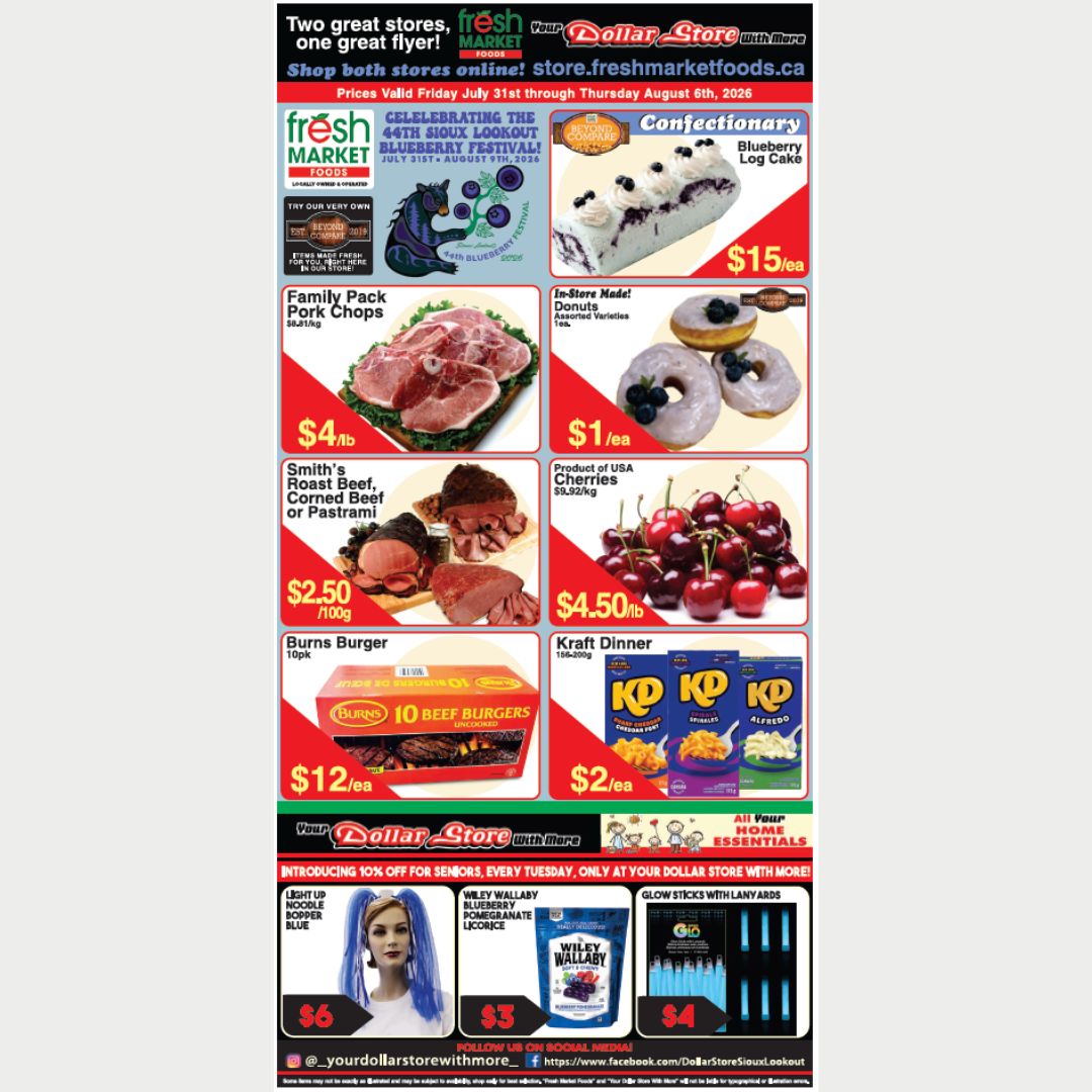 Fresh Market Foods Flyer July 31 to August 6