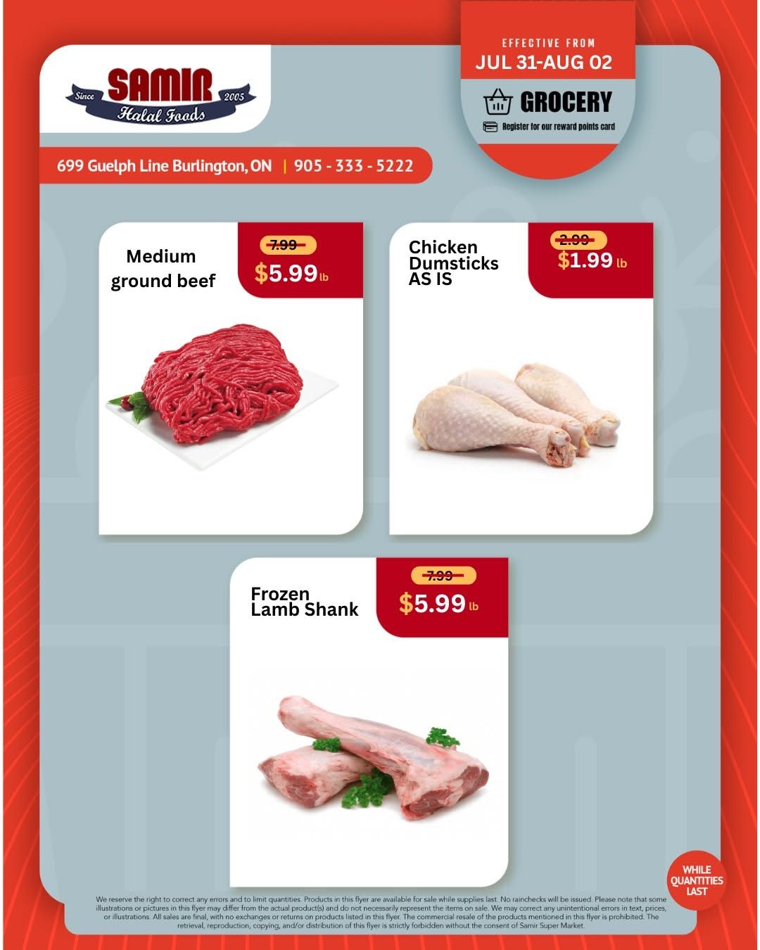 Samir Supermarket (Burlington) Flyer July 31 to August 2