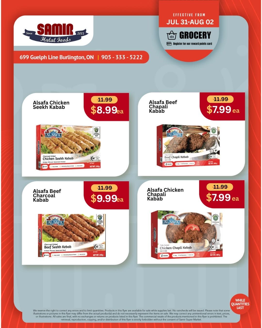 Samir Supermarket (Burlington) Flyer July 31 to August 2