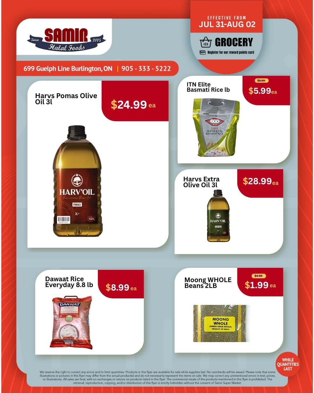 Samir Supermarket (Burlington) Flyer July 31 to August 2