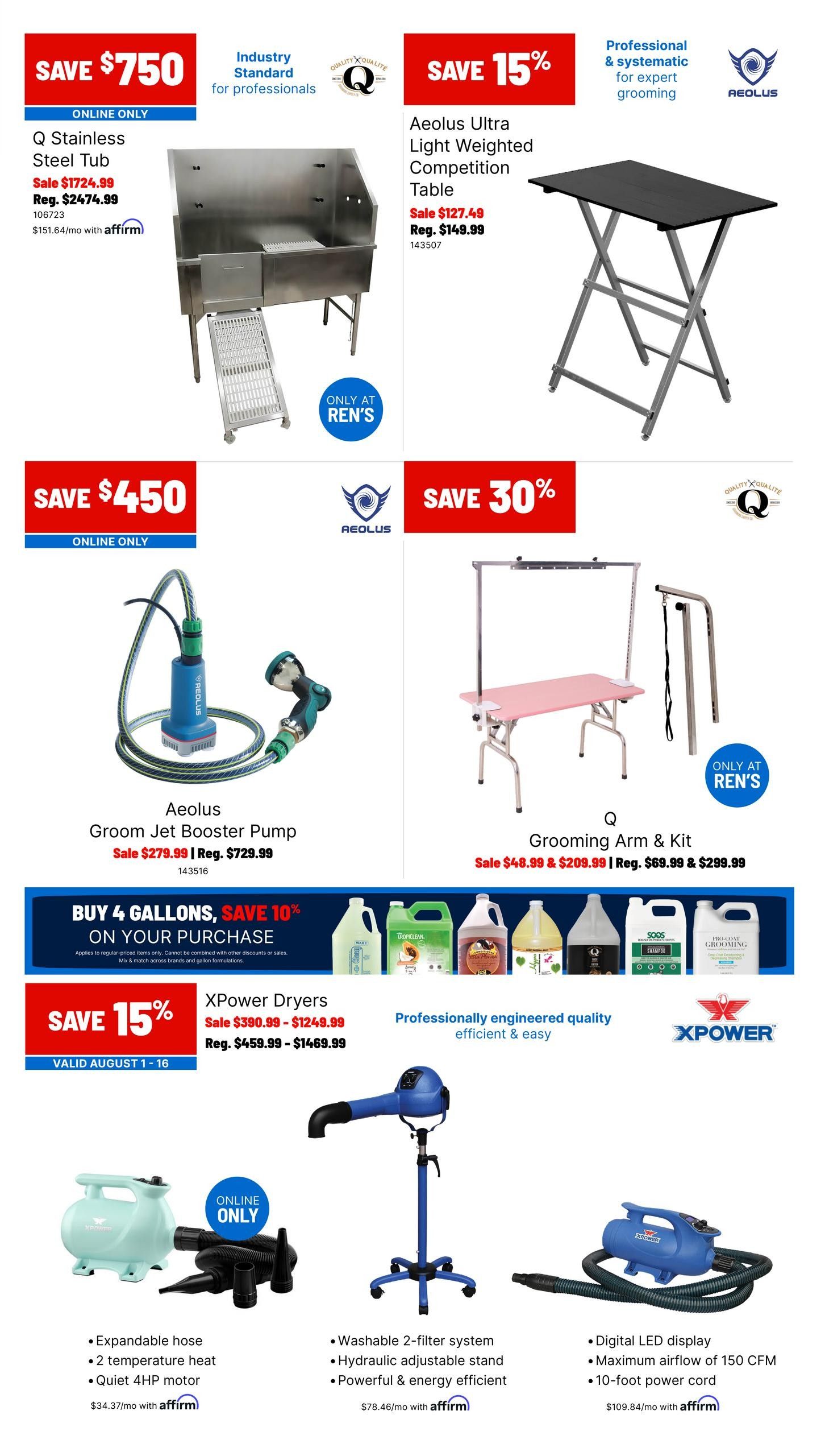 Ren's Pets Pet Professional Monthly Flyer August 1 to 31
