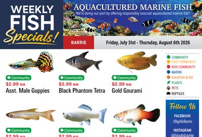 Big Al's (Barrie) Weekly Specials July 31 to August 6