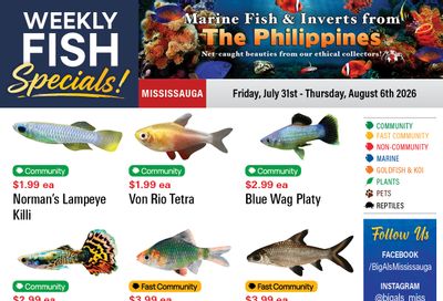 Big Al's (Mississauga) Weekly Specials July 31 to August 6