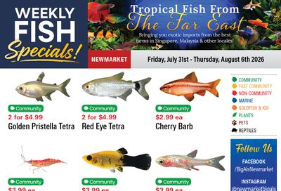 Big Al's (Newmarket) Weekly Specials July 31 to August 6