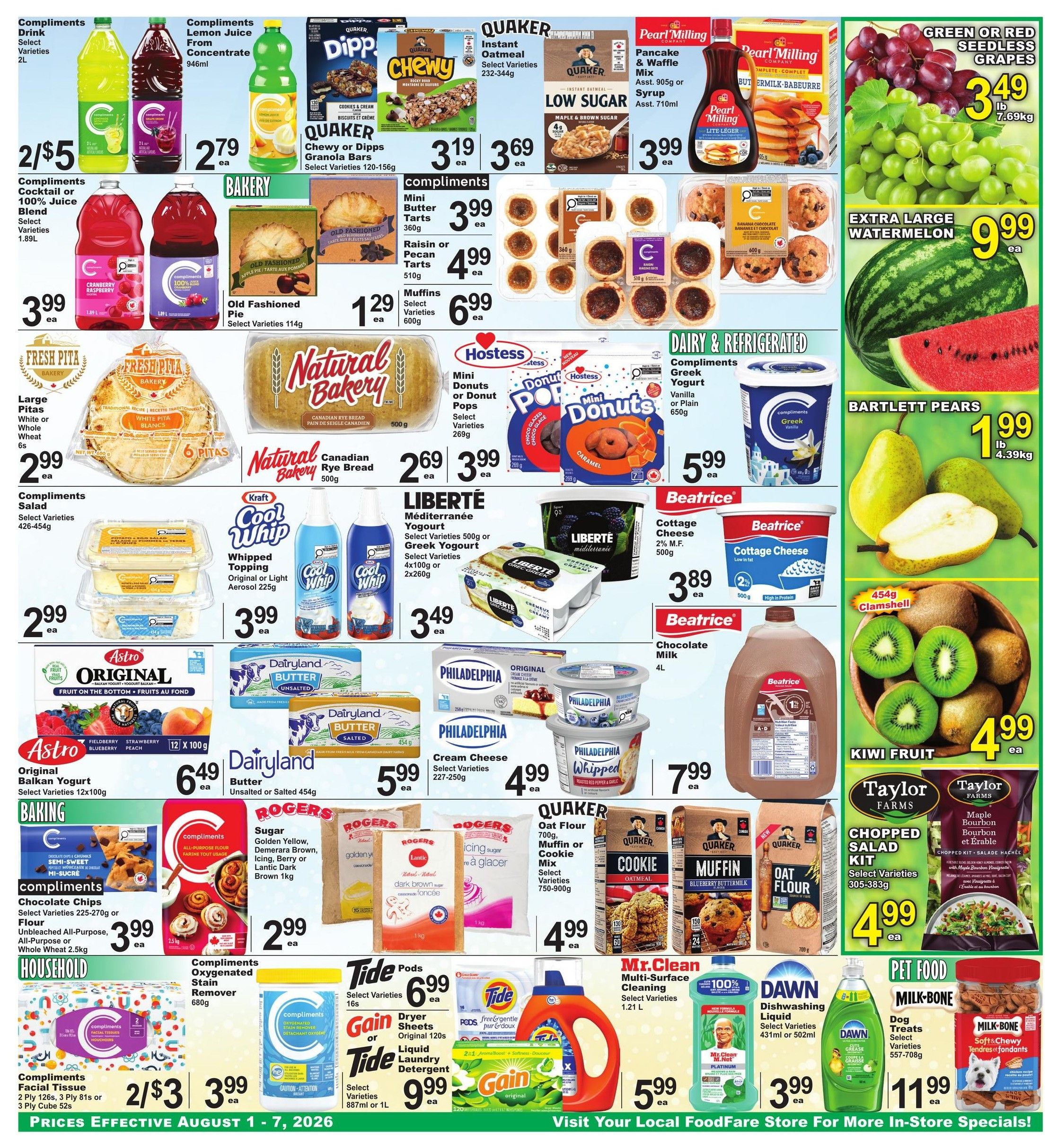 Food Fare Flyer August 1 to 7