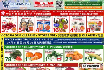 88 Supermarket Flyer July 31 to August 6