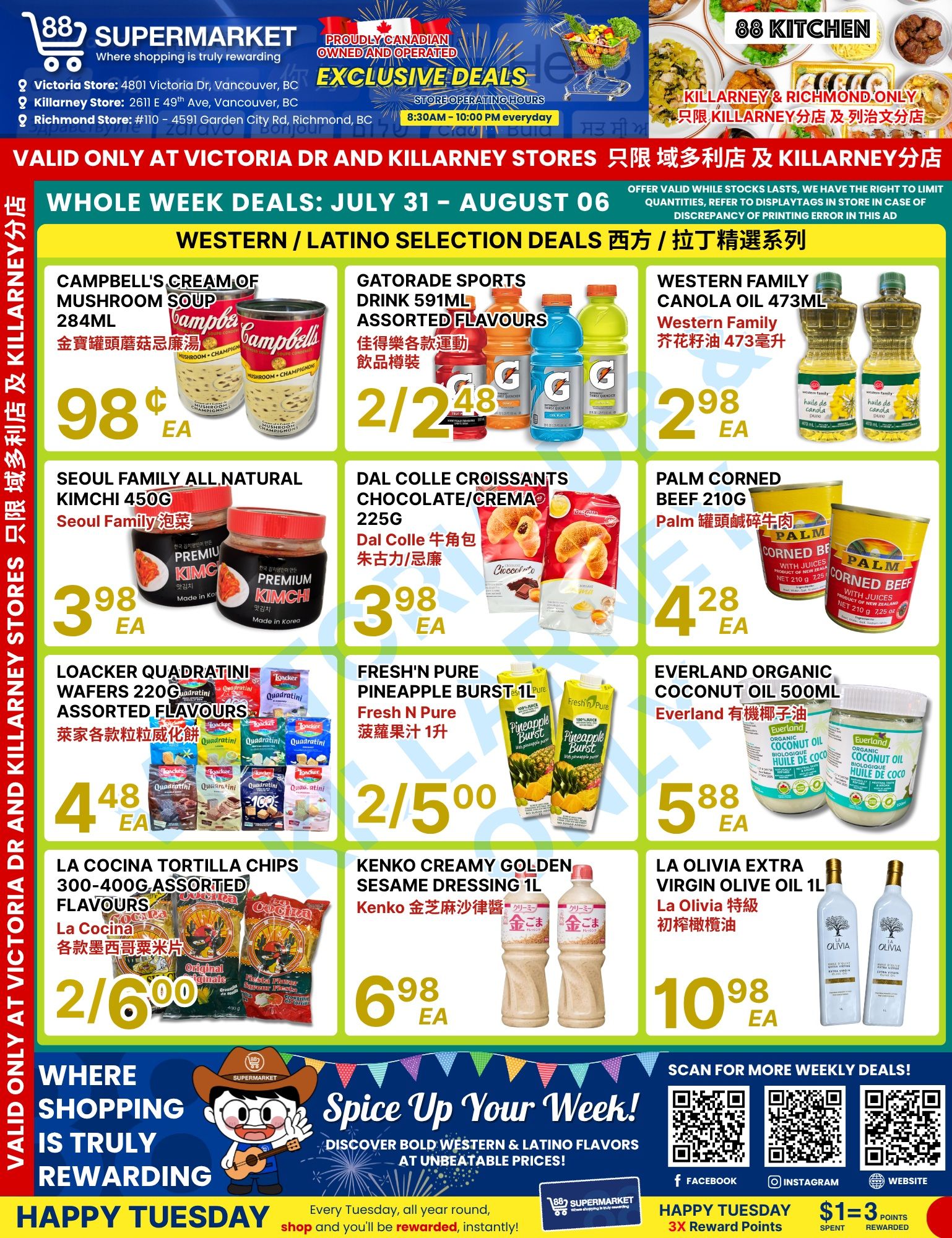 88 Supermarket Flyer July 31 to August 6