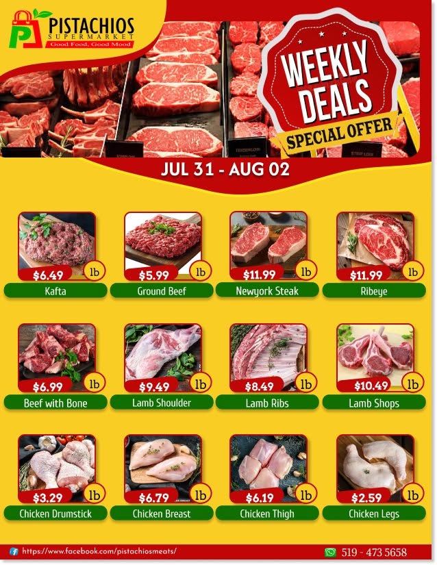 Pistachios Supermarket Flyer July 31 to August 5