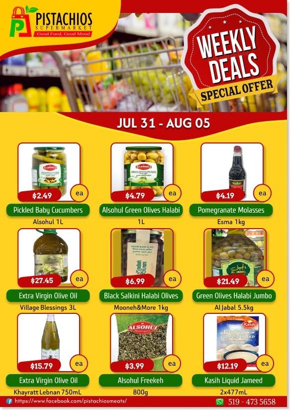 Pistachios Supermarket Flyer July 31 to August 5