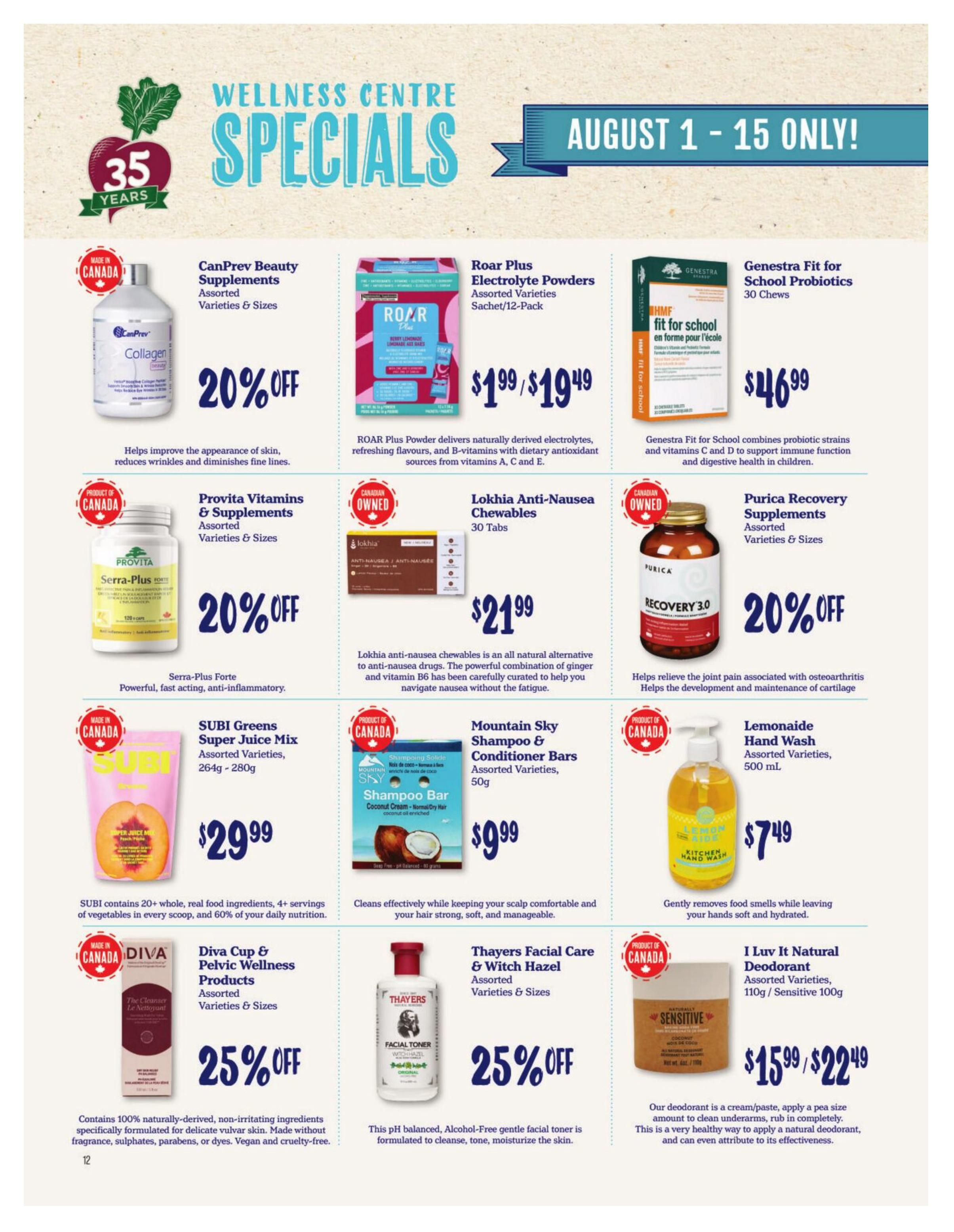Choices Market Monthly Flyer August 1 to 31