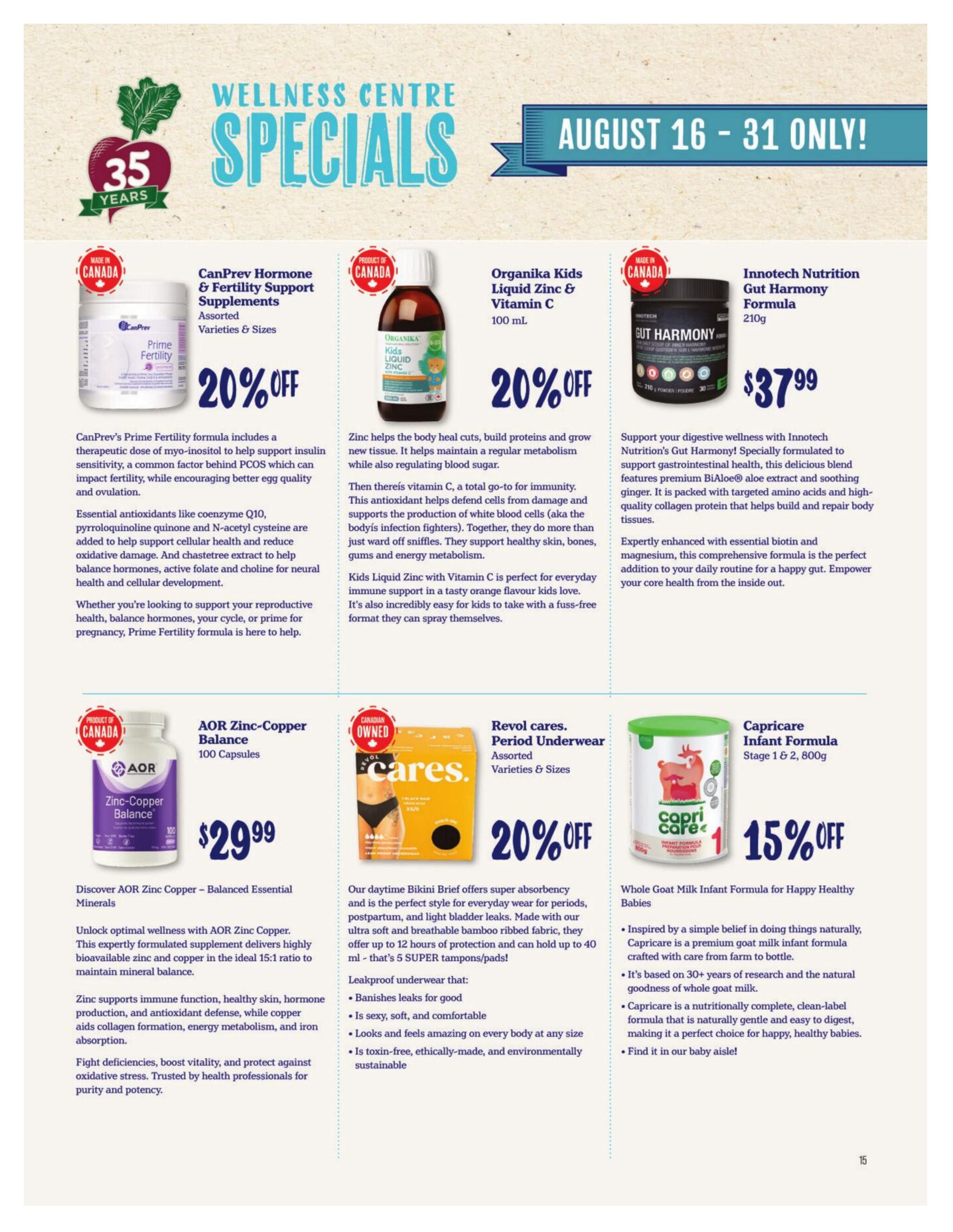 Choices Market Monthly Flyer August 1 to 31