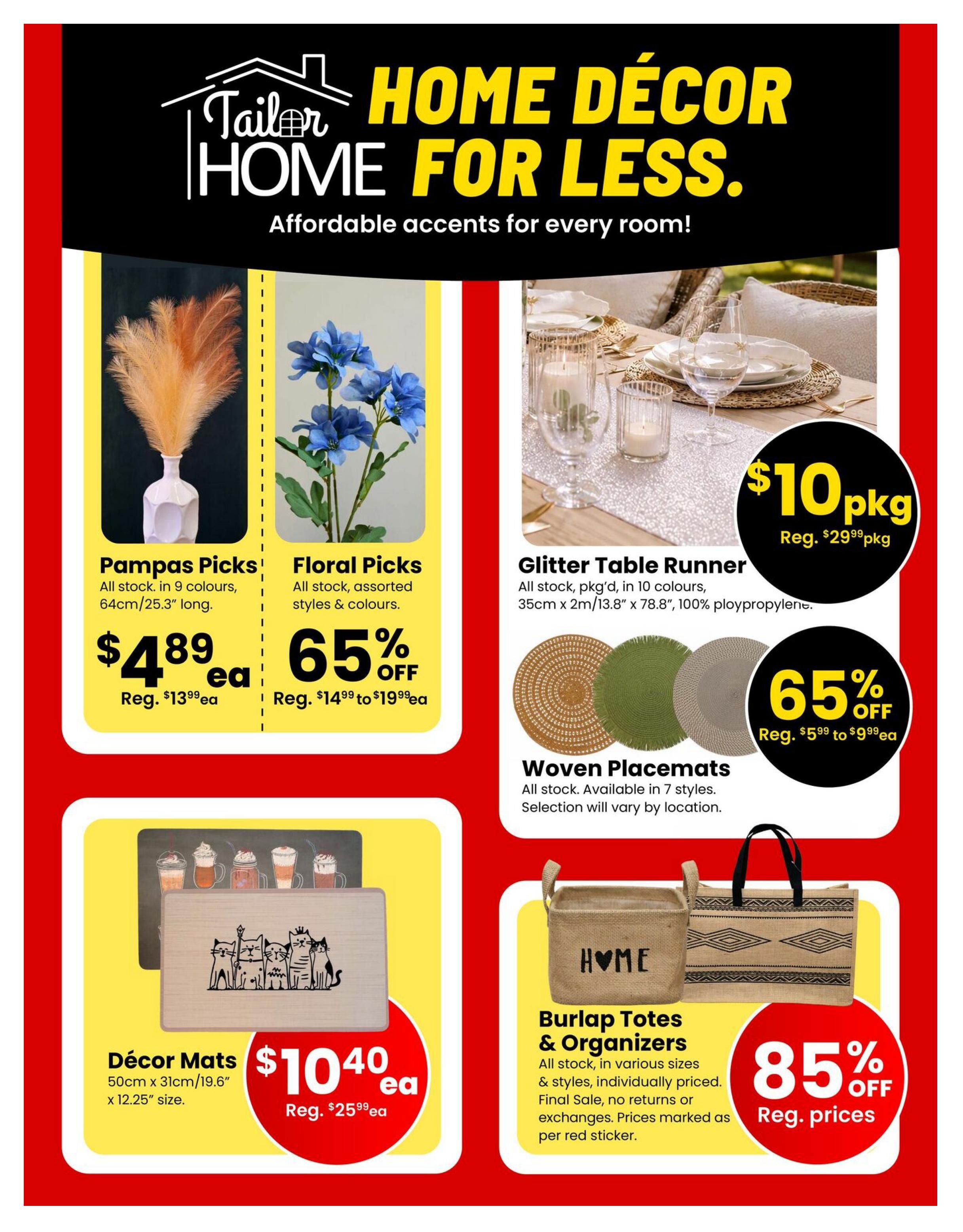 Fabricland (West) Flyer August 1 to 31