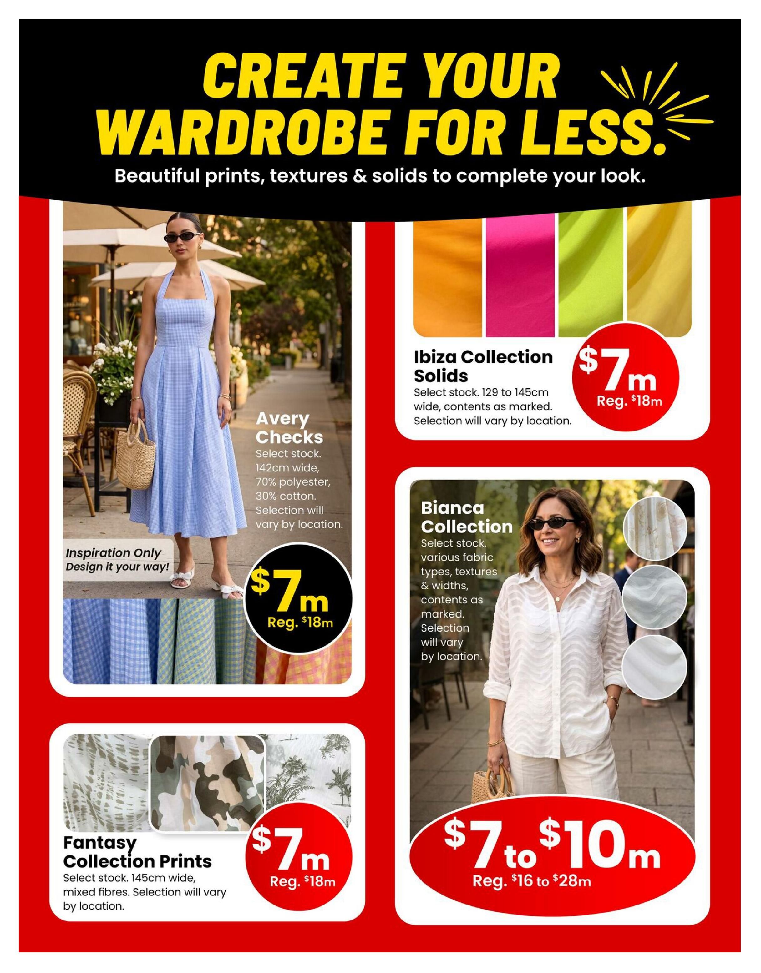 Fabricland (West) Flyer August 1 to 31