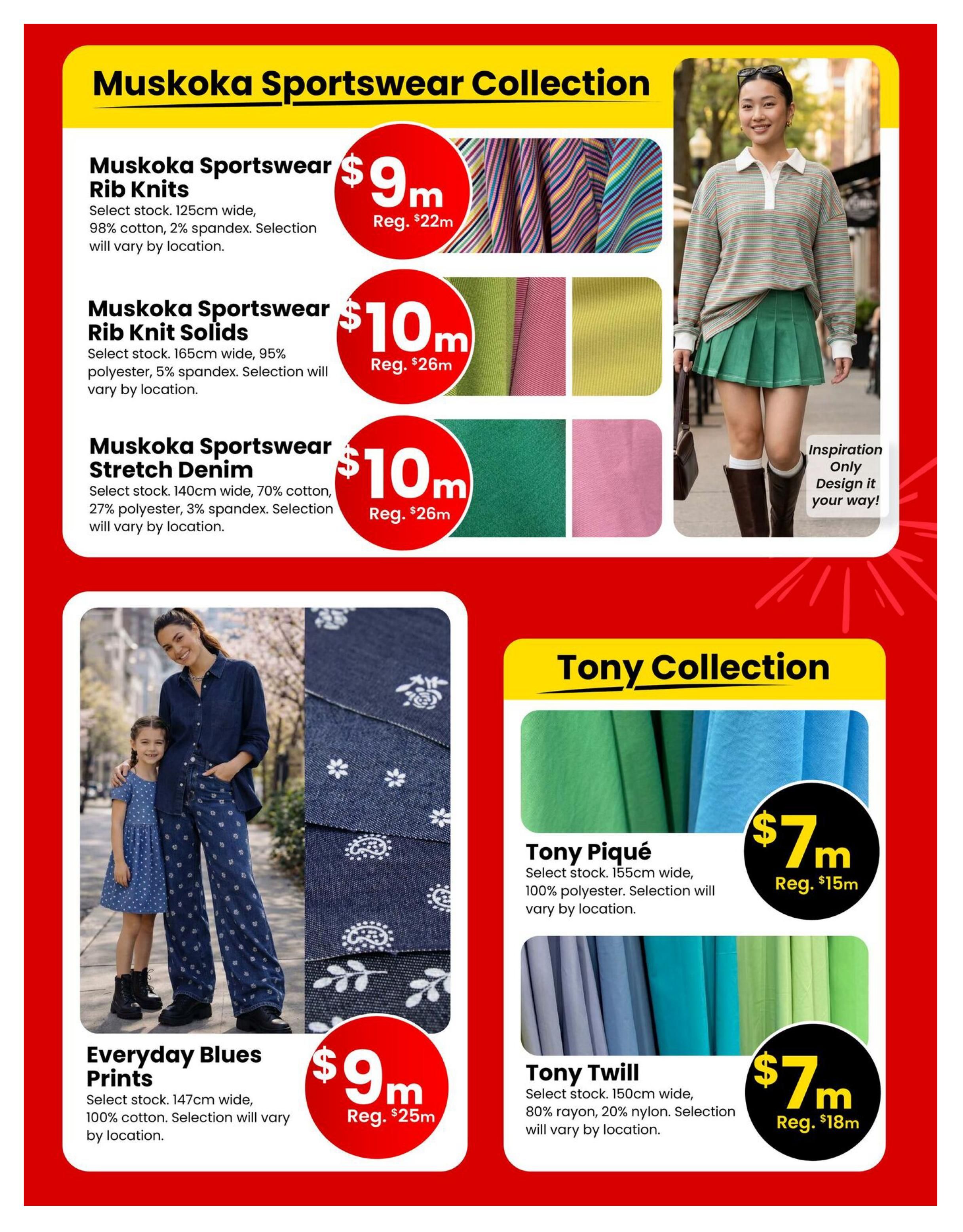 Fabricland (West) Flyer August 1 to 31