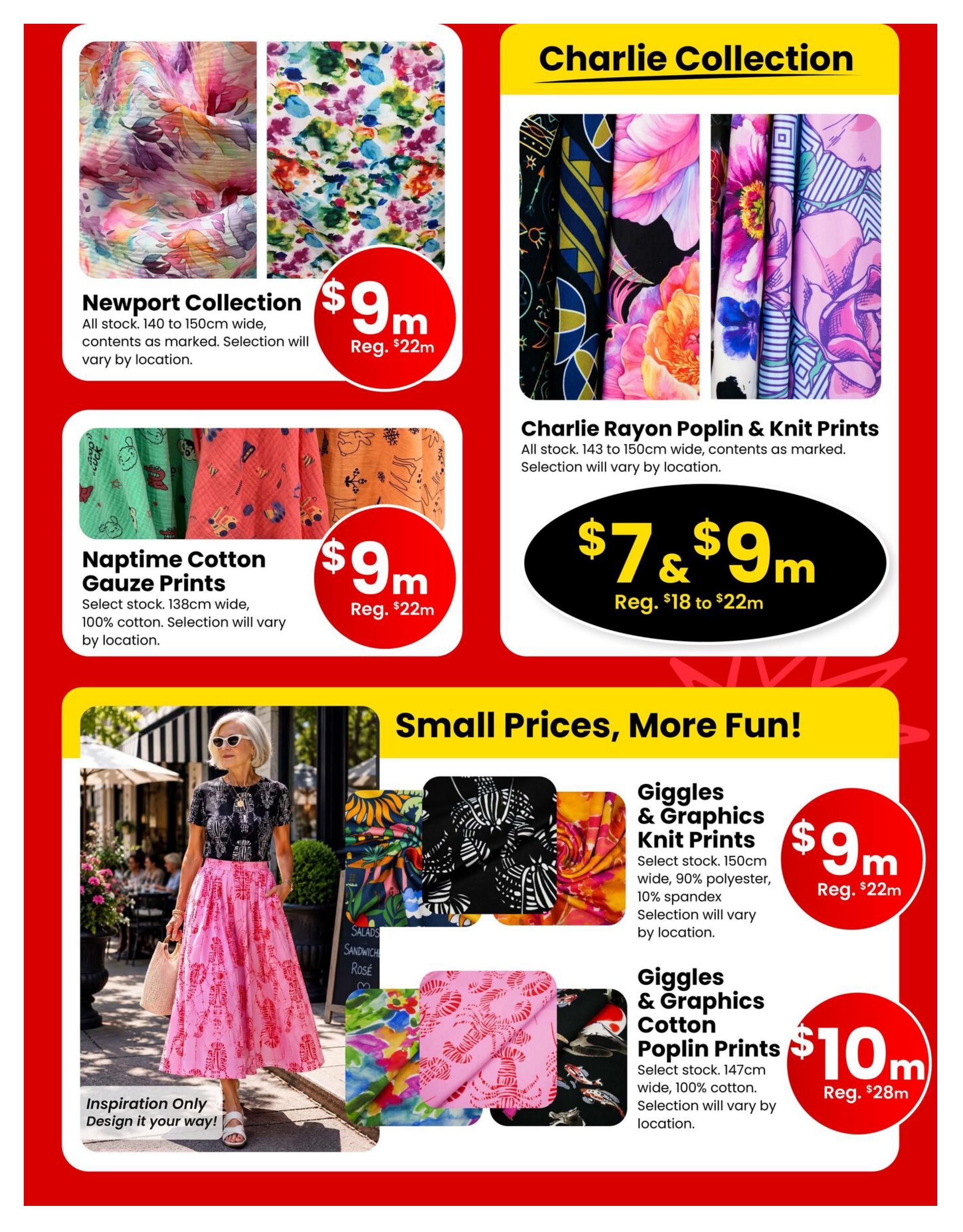 Fabricland (West) Flyer August 1 to 31