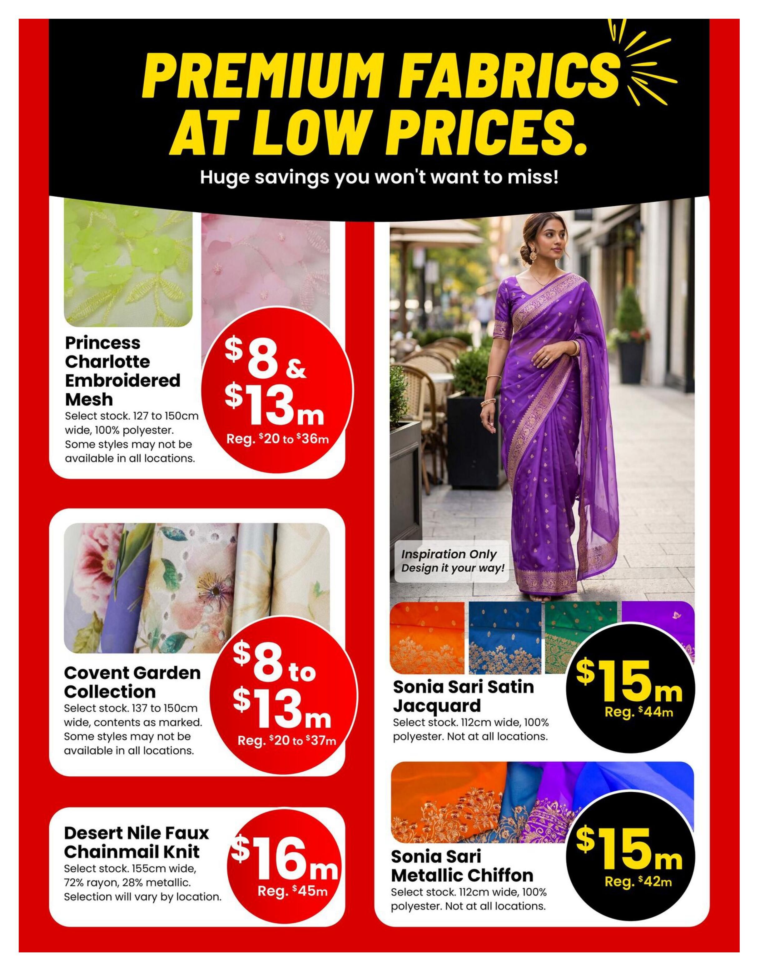 Fabricland (West) Flyer August 1 to 31