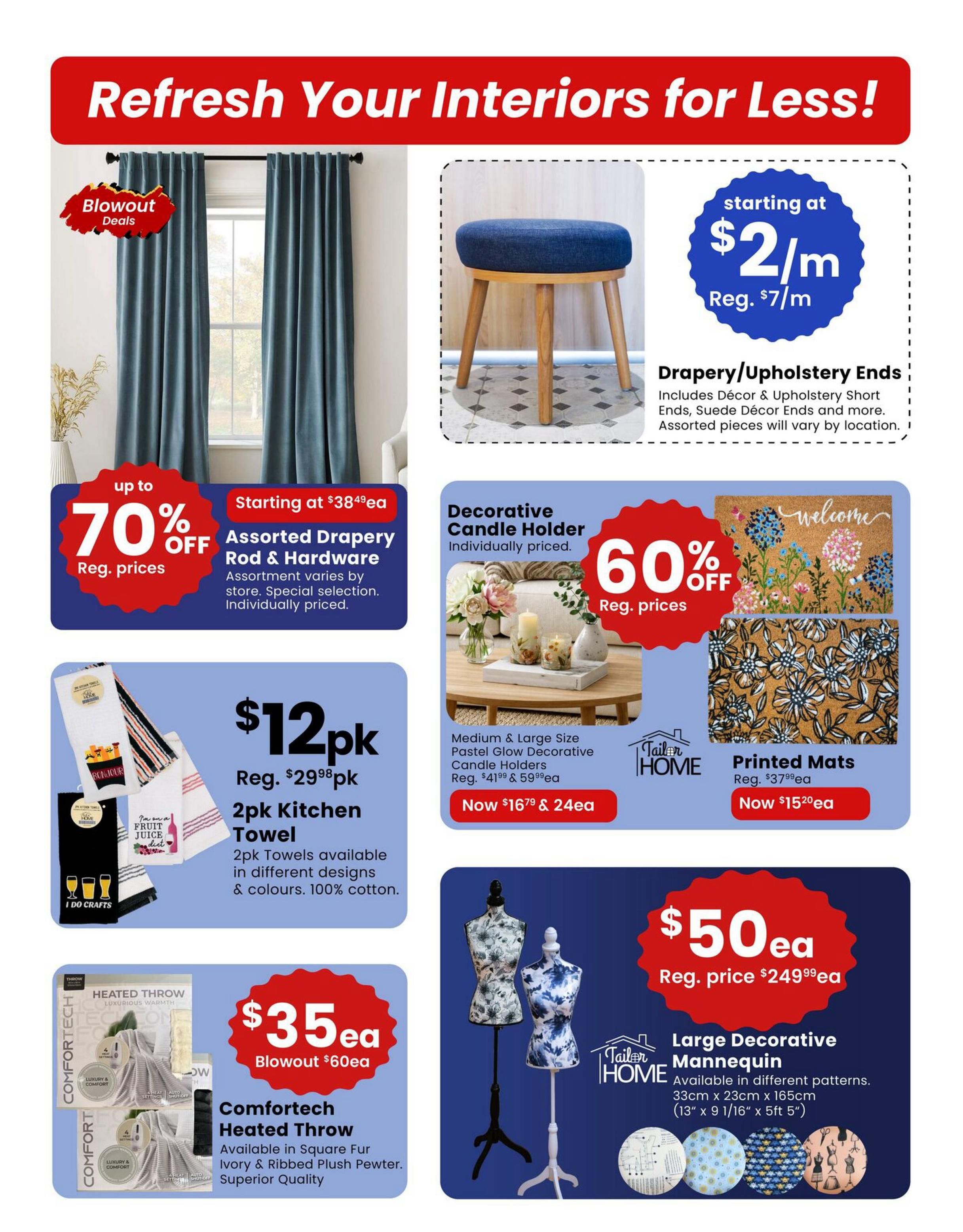 Fabricland (ON) Flyer August 1 to 31