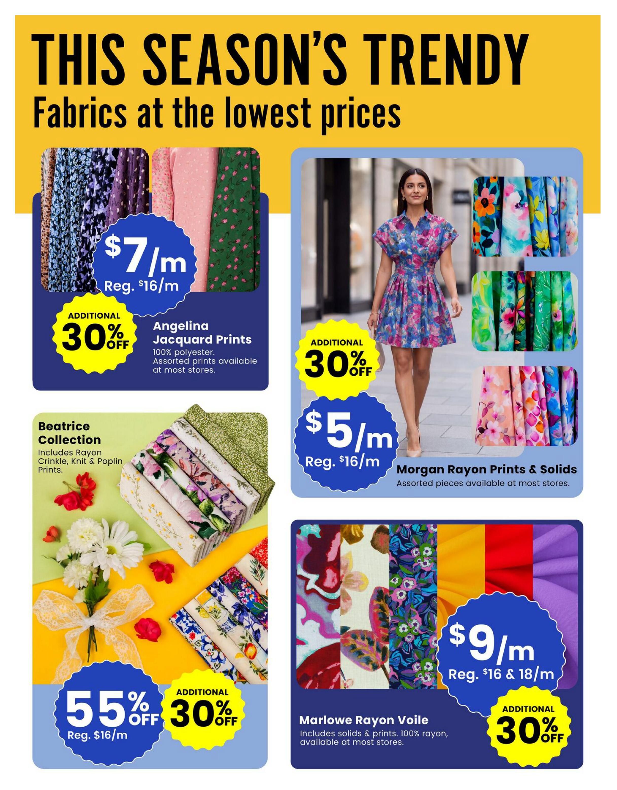 Fabricland (ON) Flyer August 1 to 31