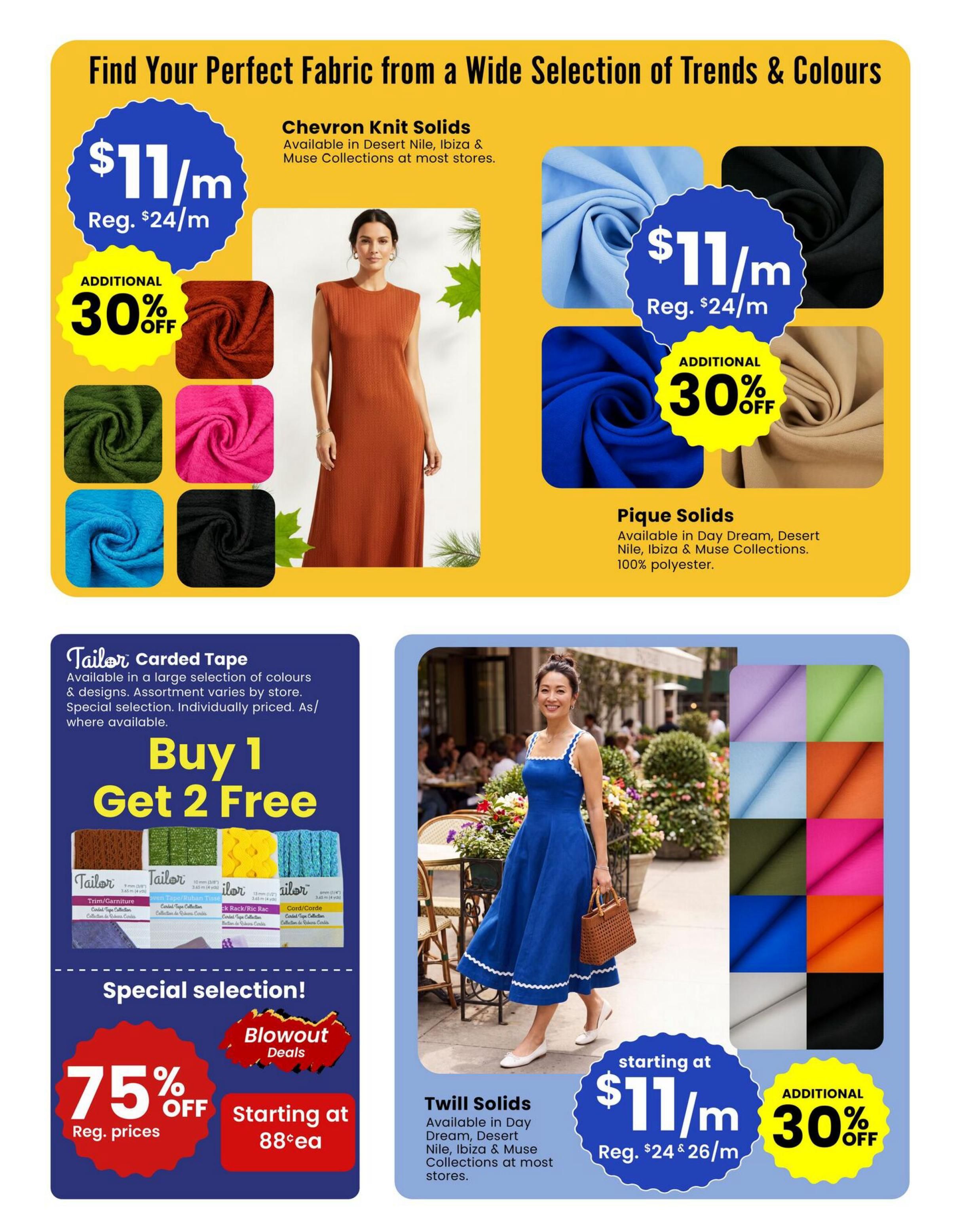 Fabricland (ON) Flyer August 1 to 31