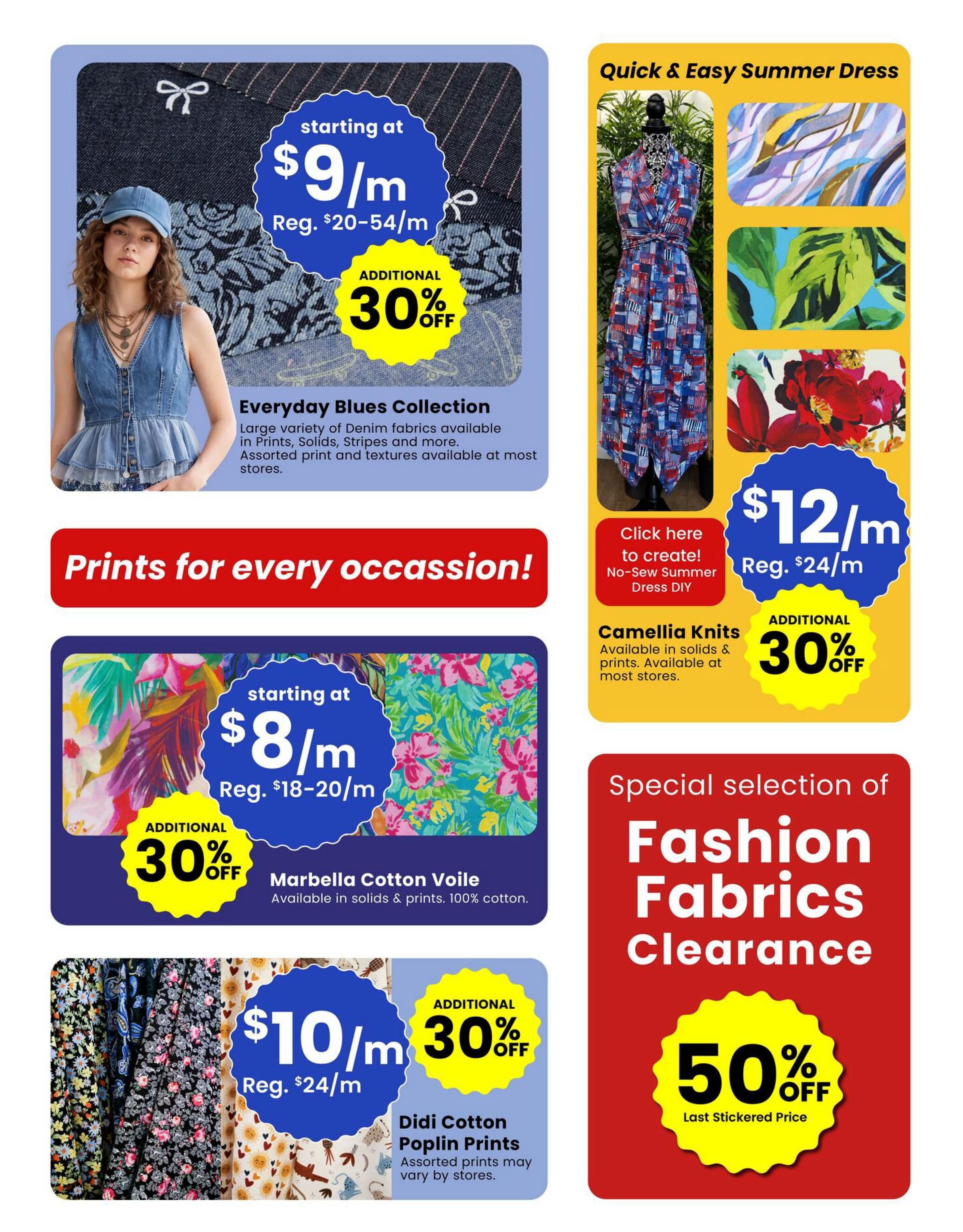 Fabricland (ON) Flyer August 1 to 31