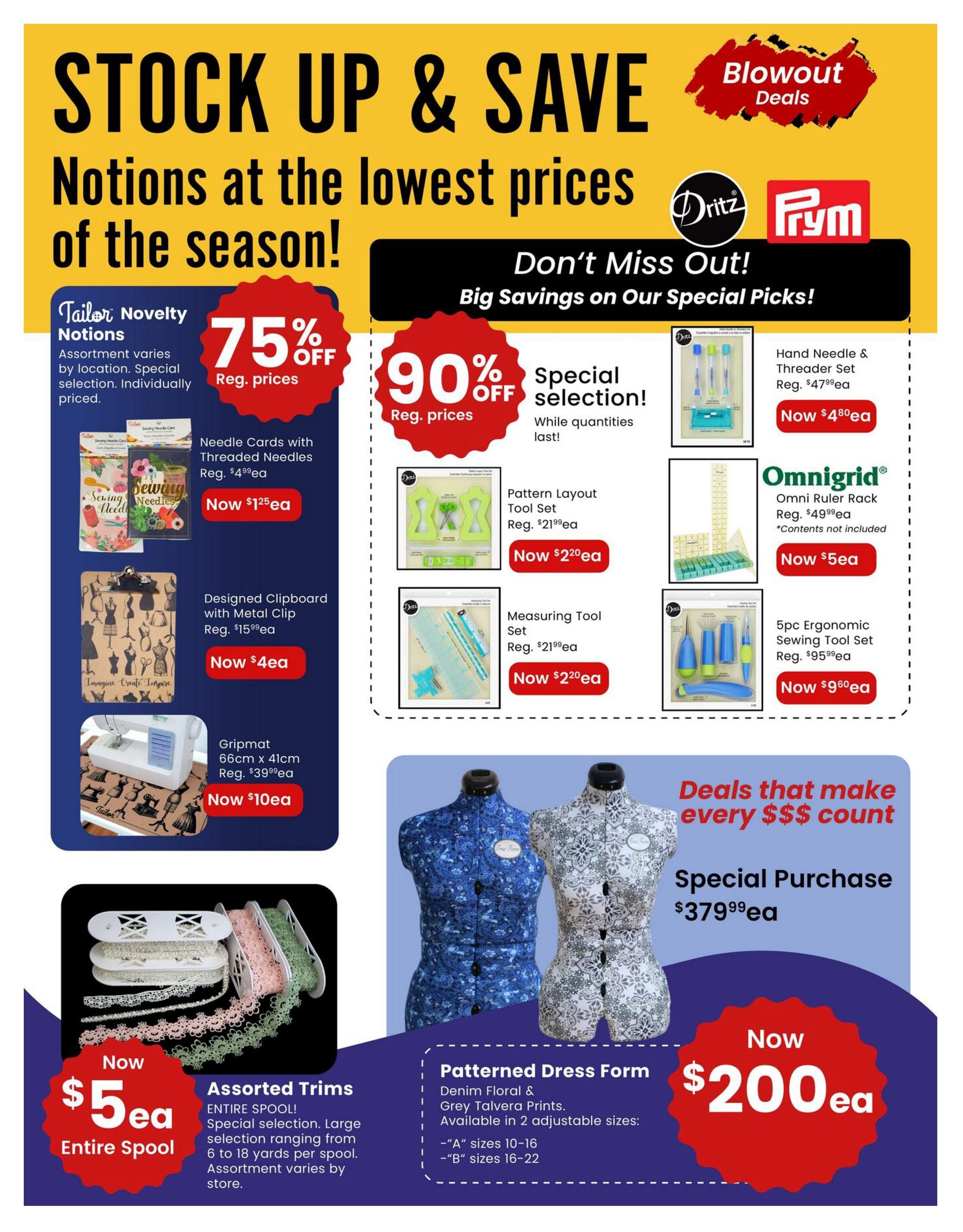 Fabricland (ON) Flyer August 1 to 31