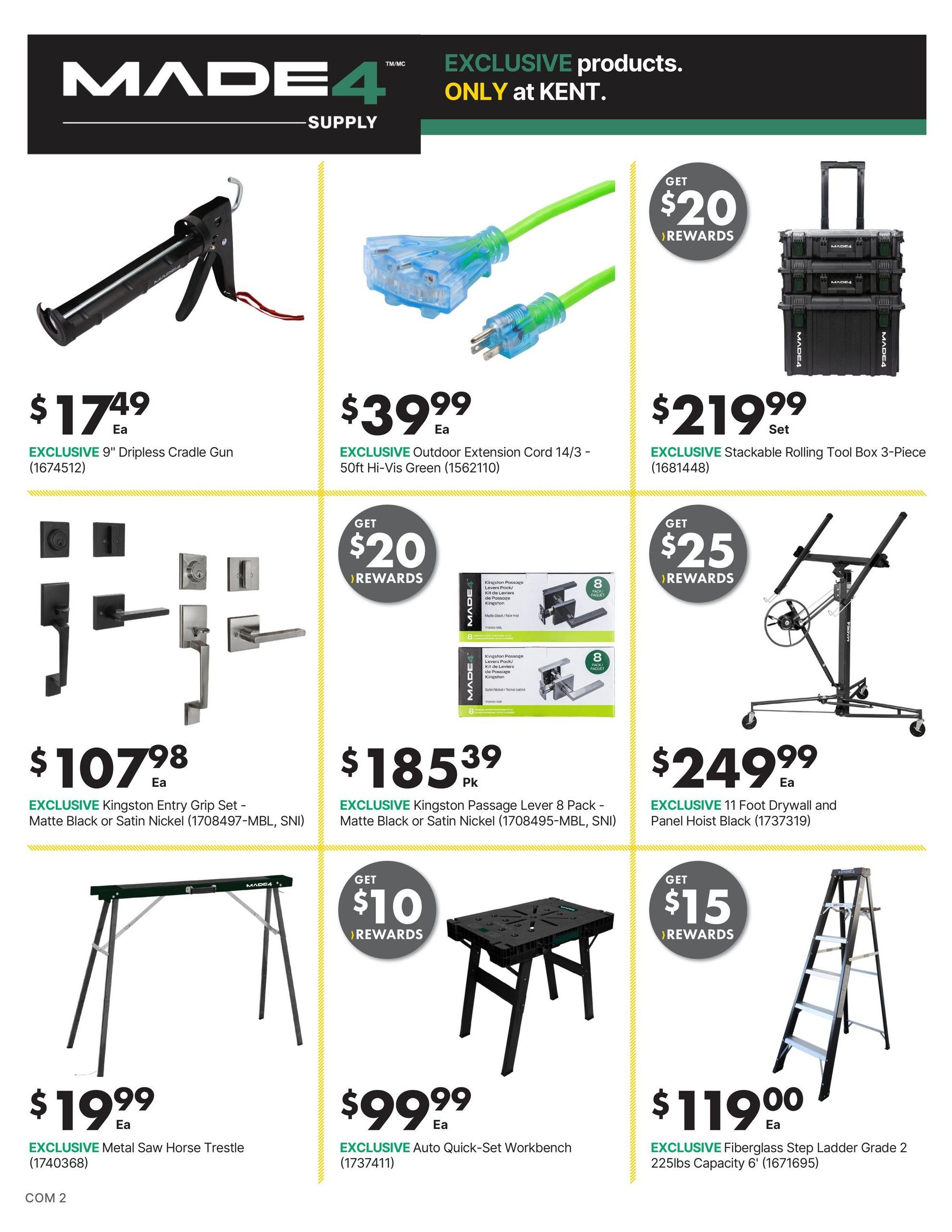 KentPro Monthly Flyer August 1 to 31