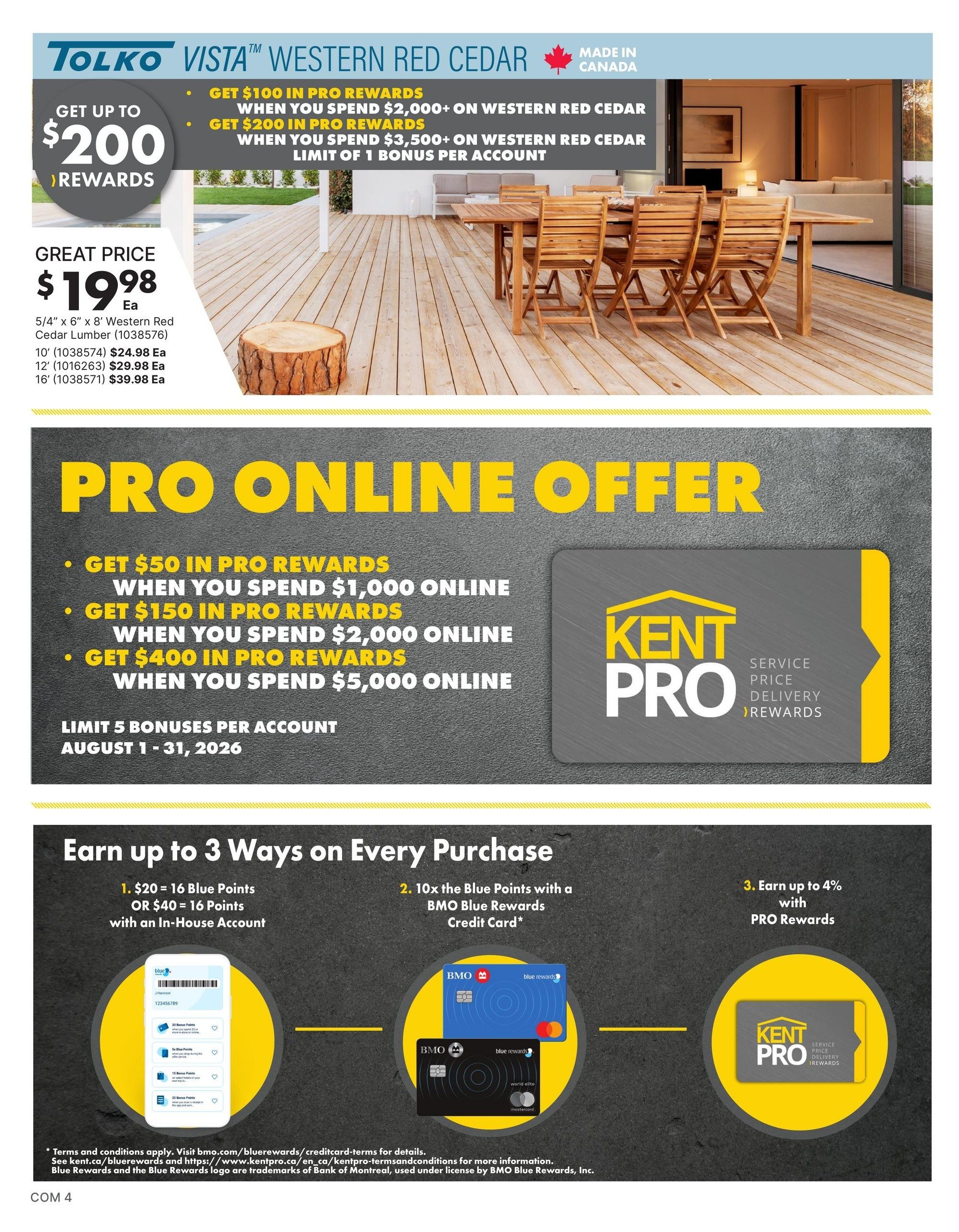 KentPro Monthly Flyer August 1 to 31