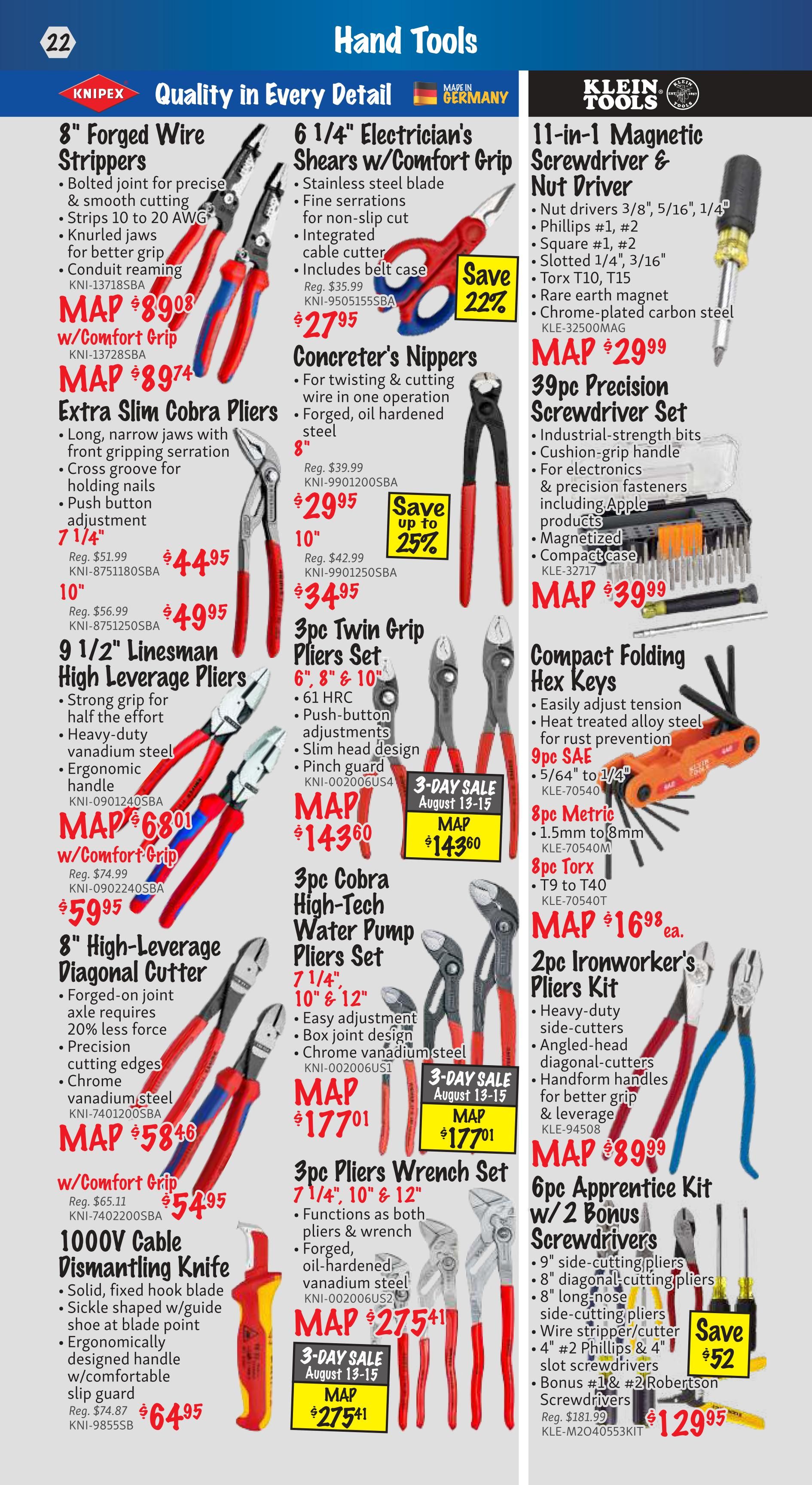 KMS Tools and Equipment Flyer August 1 to 31
