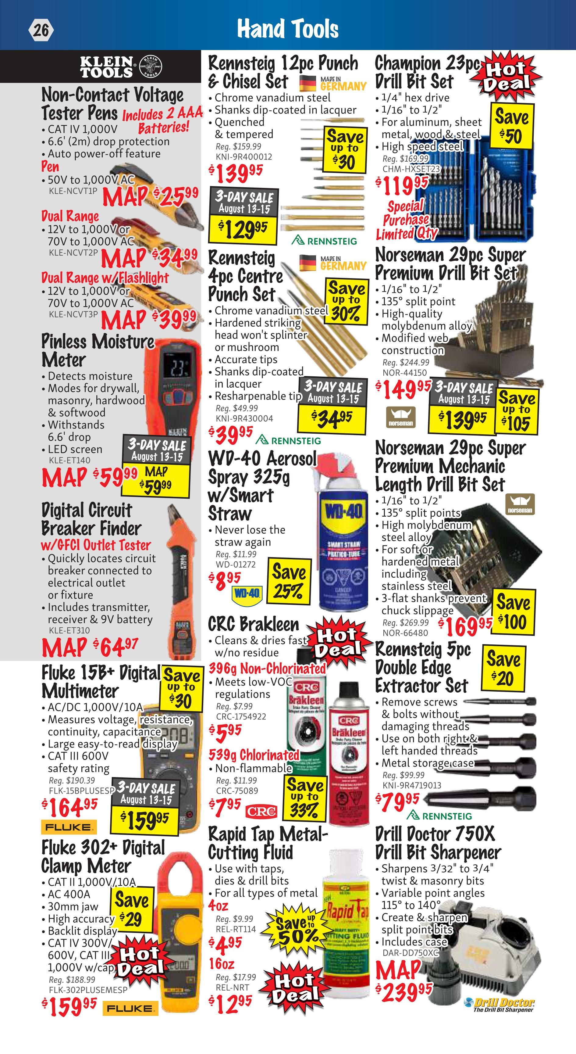 KMS Tools and Equipment Flyer August 1 to 31