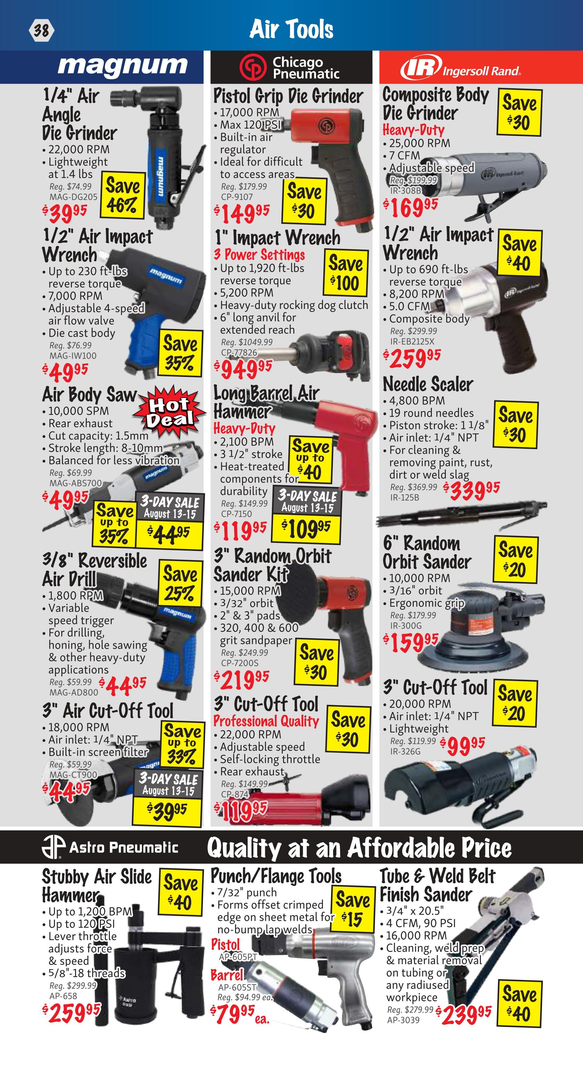 KMS Tools and Equipment Flyer August 1 to 31