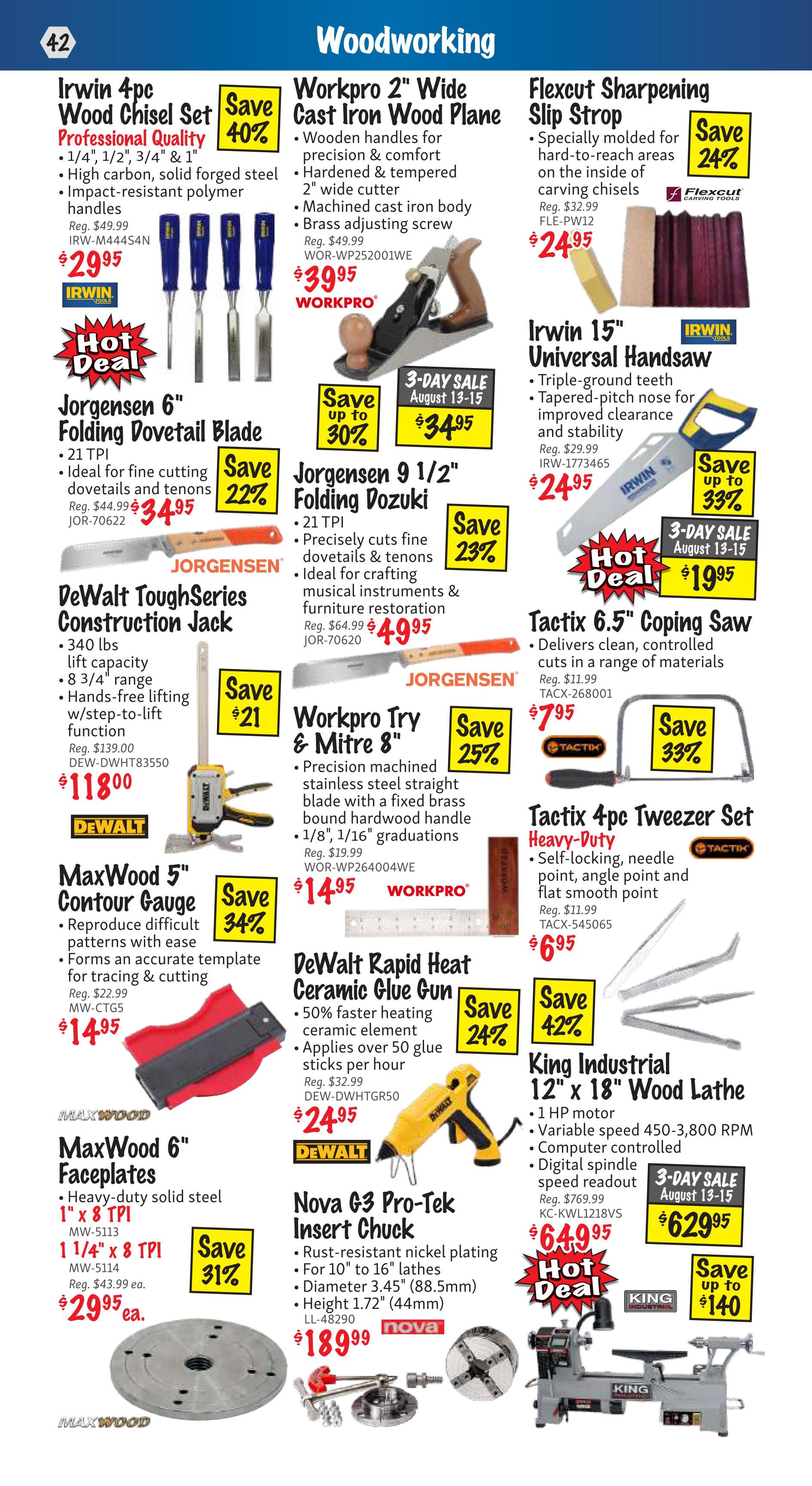 KMS Tools and Equipment Flyer August 1 to 31