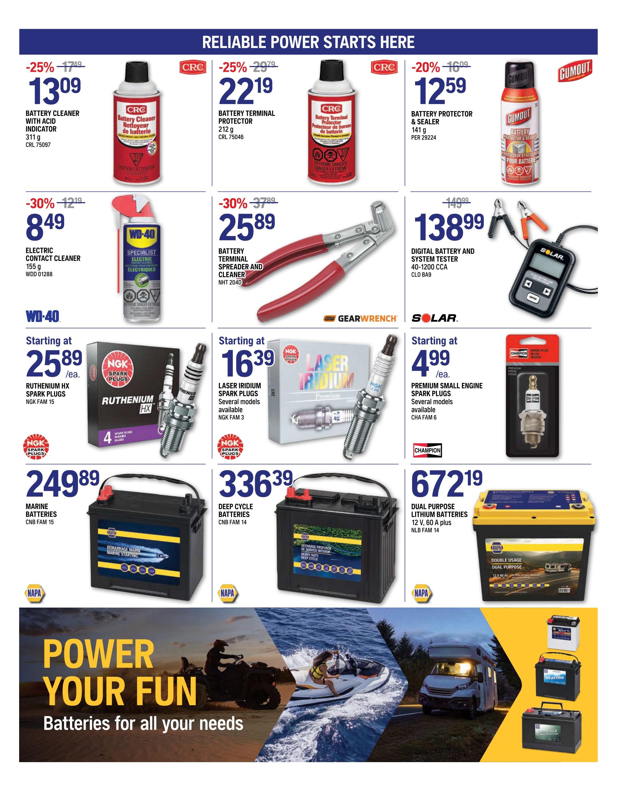 NAPA Auto Parts Flyer August 1 to 31