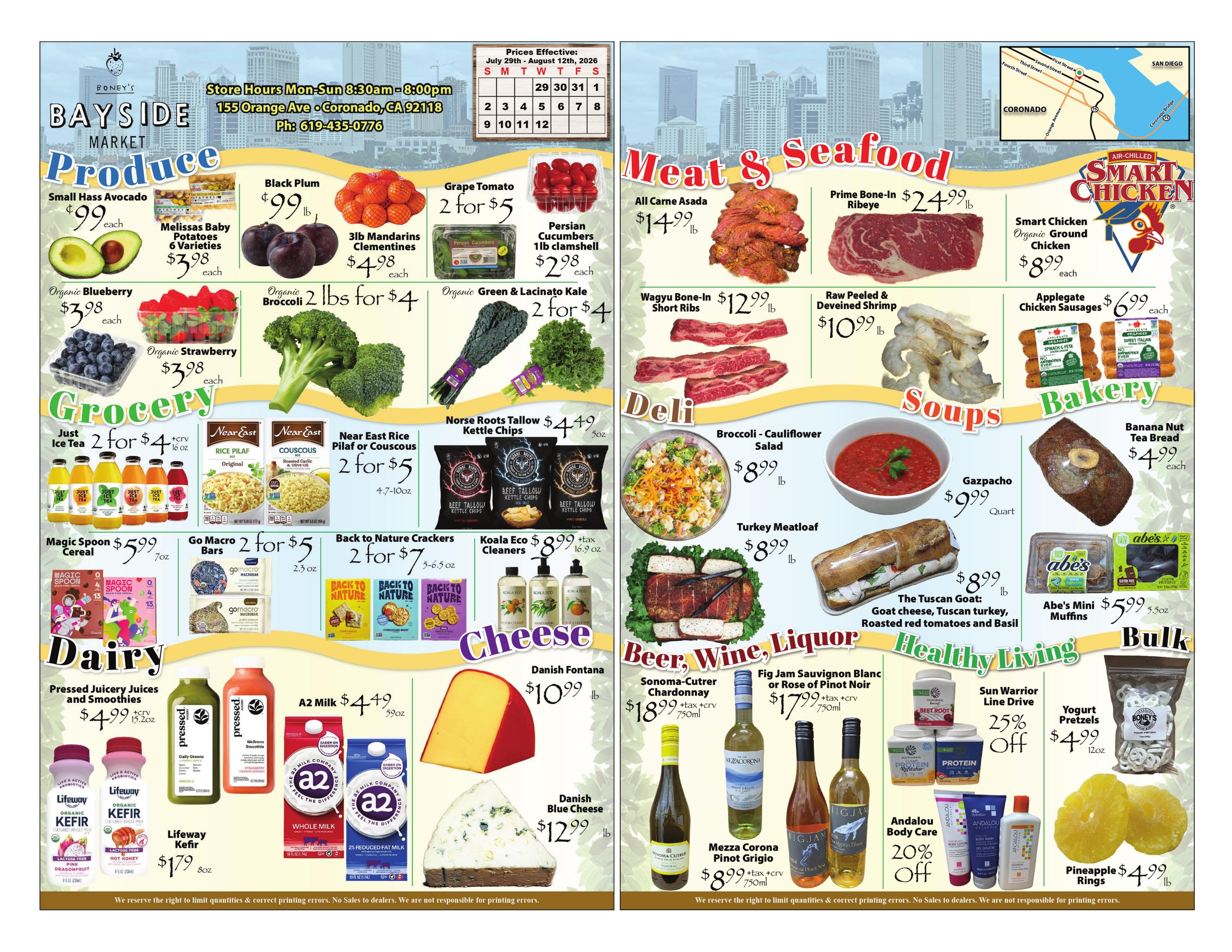 Boney’s Bayside Market Weekly Ad August 5 - 12, 2026