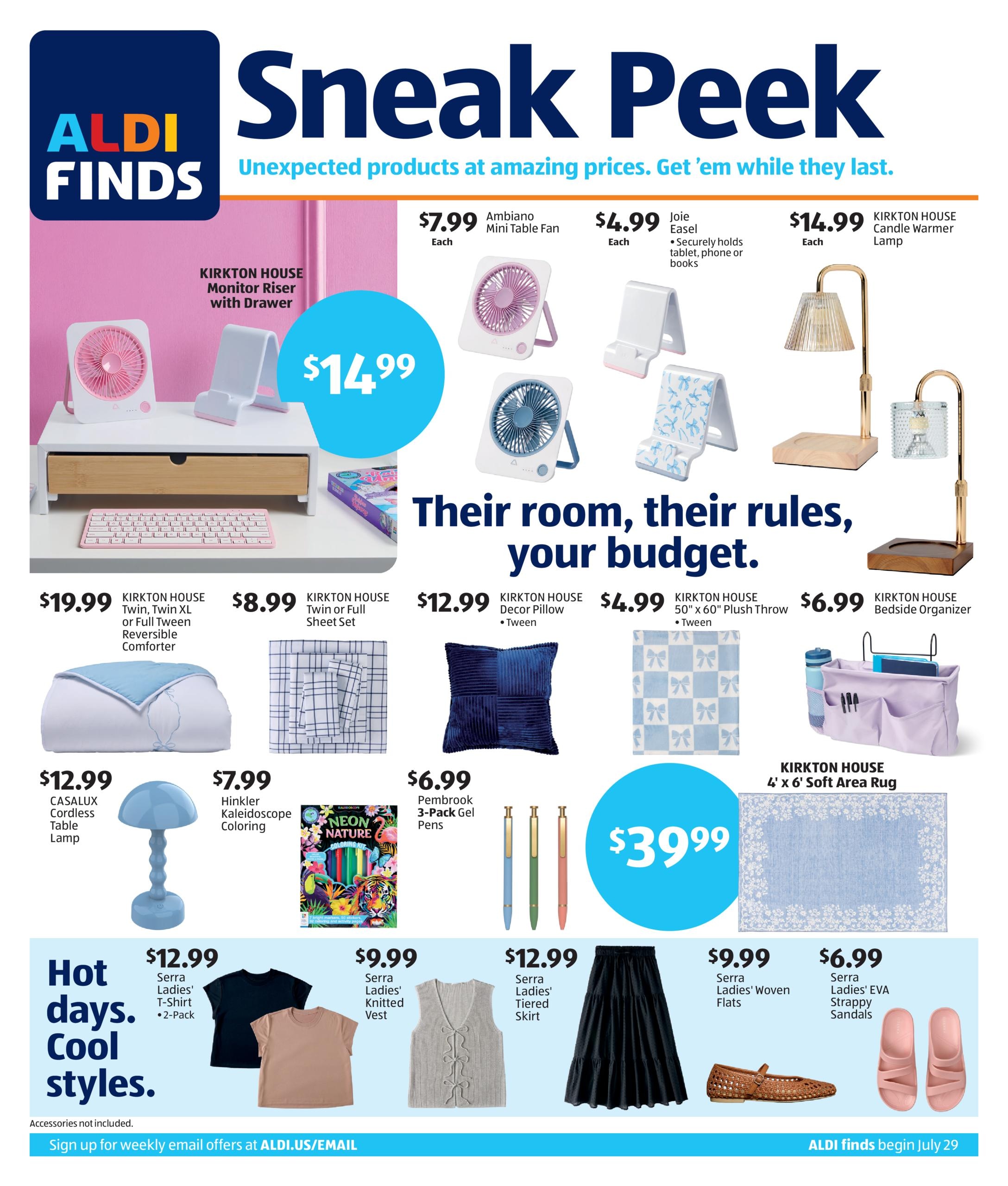 ALDI In Store Weekly Ad July 29 - August 4, 2026