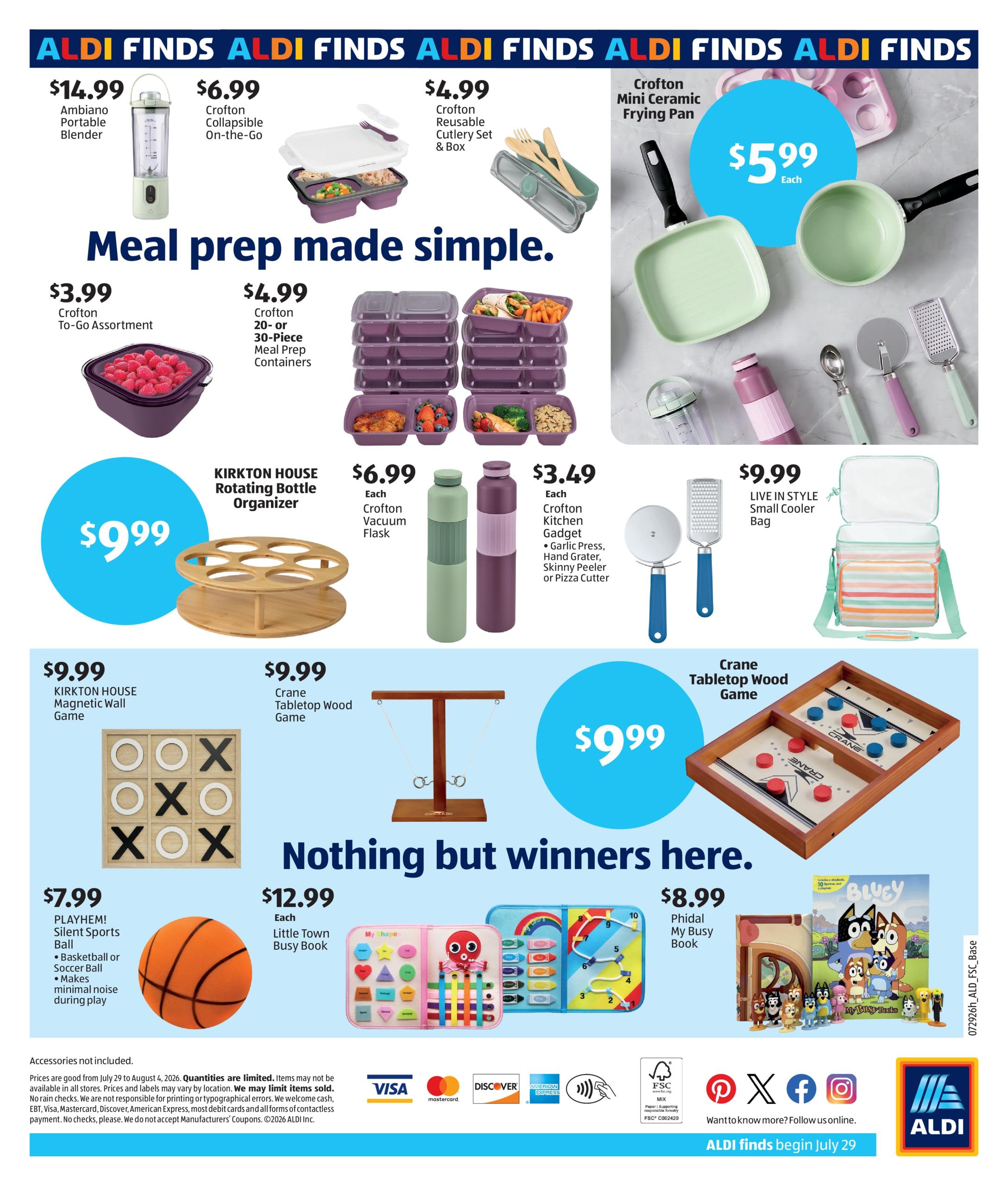 ALDI In Store Weekly Ad July 29 - August 4, 2026